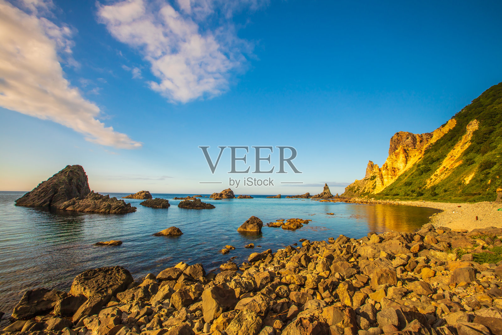 北海道的岛向海岸风景照片摄影图片