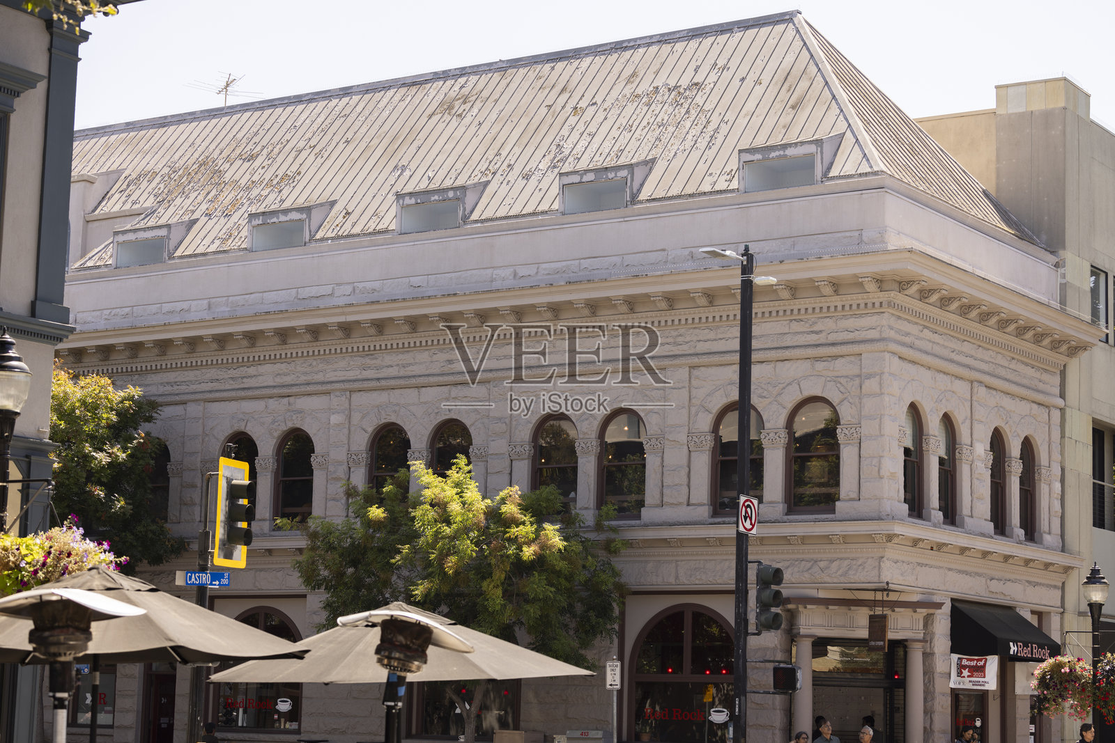 加州山景城市中心照片摄影图片