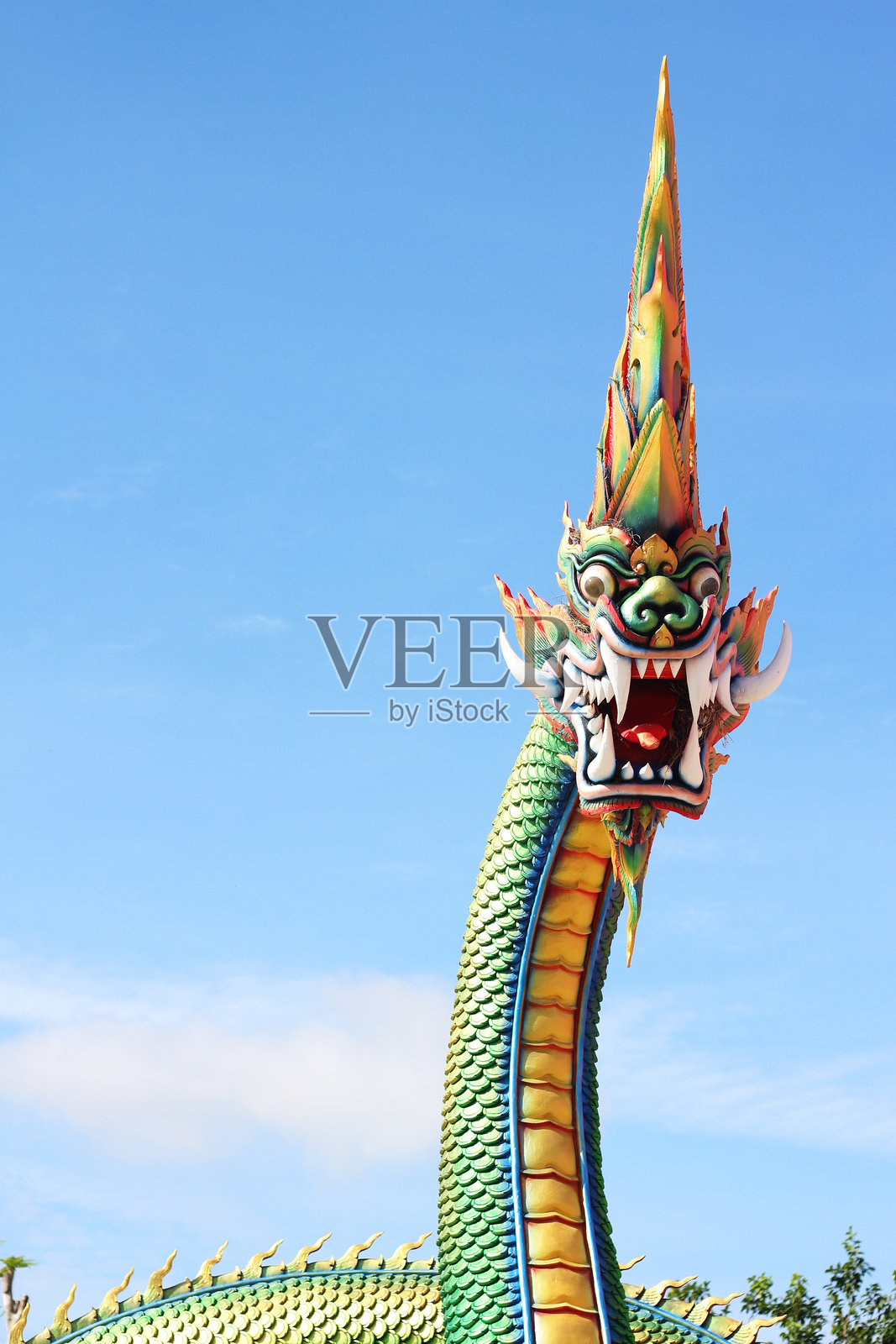 那伽雕像照片摄影图片