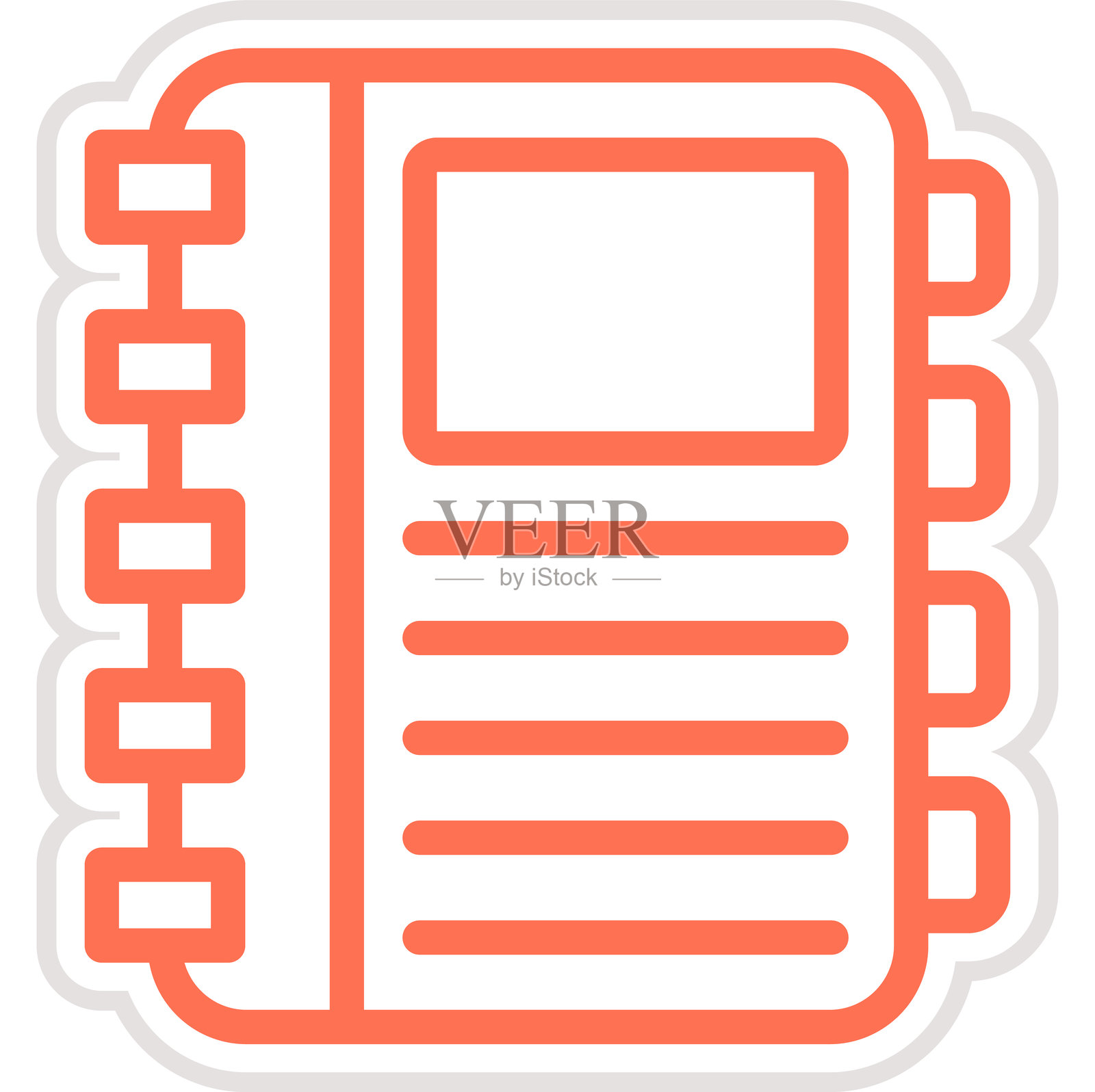 日记矢量图标设计插图插画图片素材