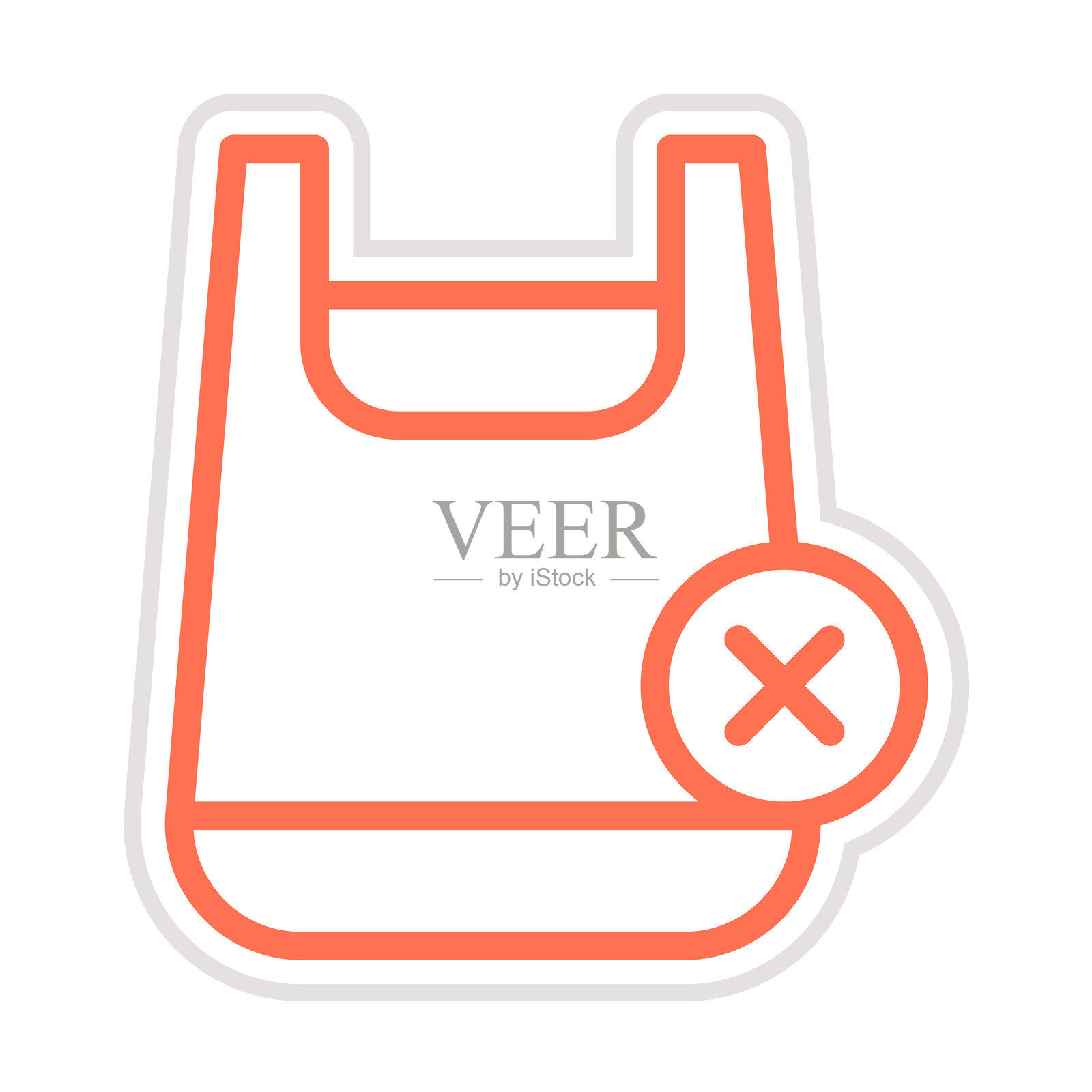 无塑料袋矢量图标设计插图插画图片素材