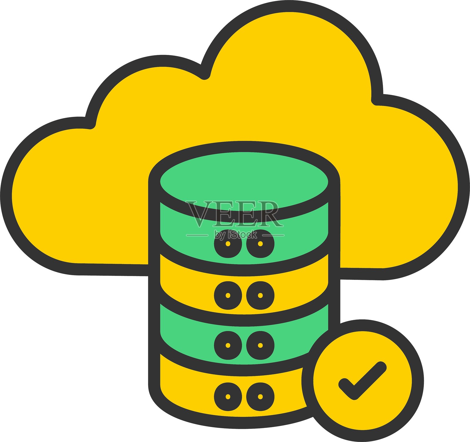 云服务器图标插画图片素材