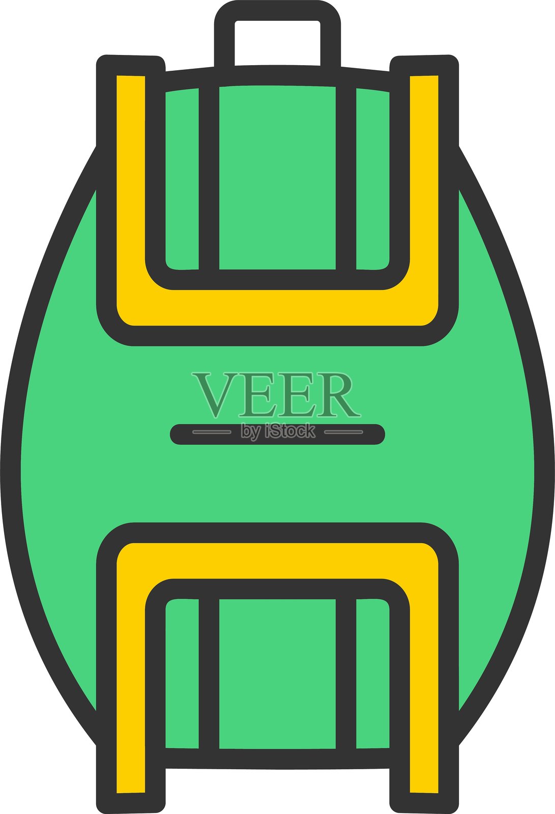 雷鬼风格的包袋图标插画图片素材