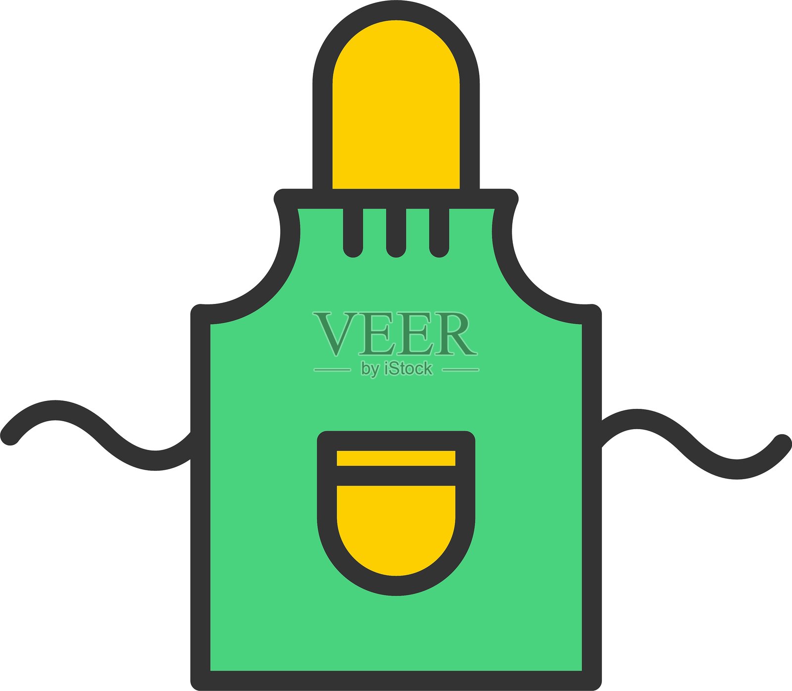 围裙图标插画图片素材