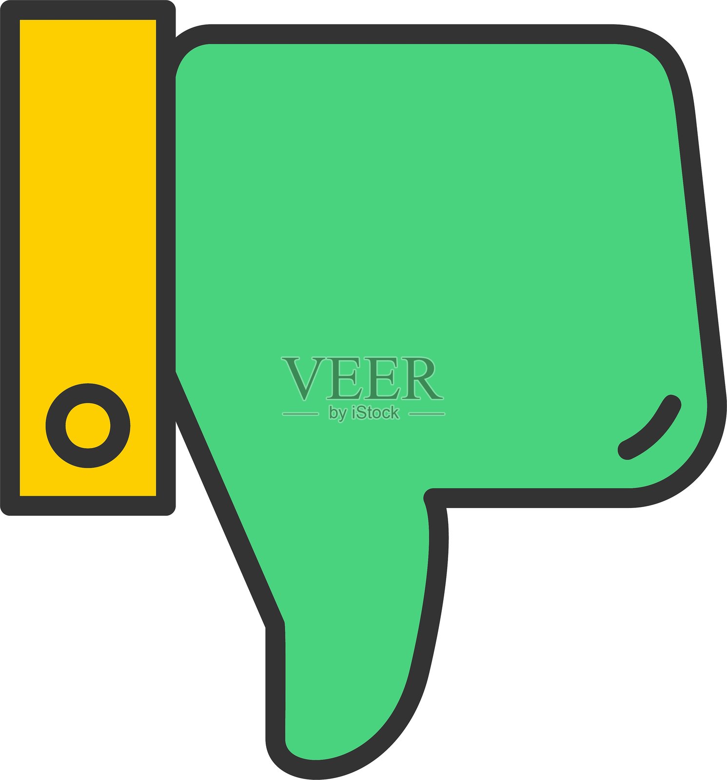 竖起大拇指的图标插画图片素材