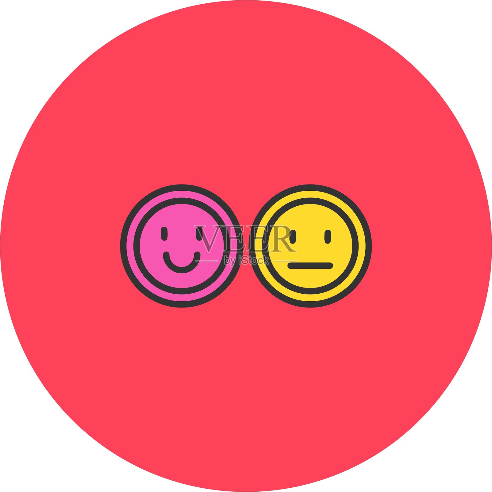 笑脸图标插画图片素材