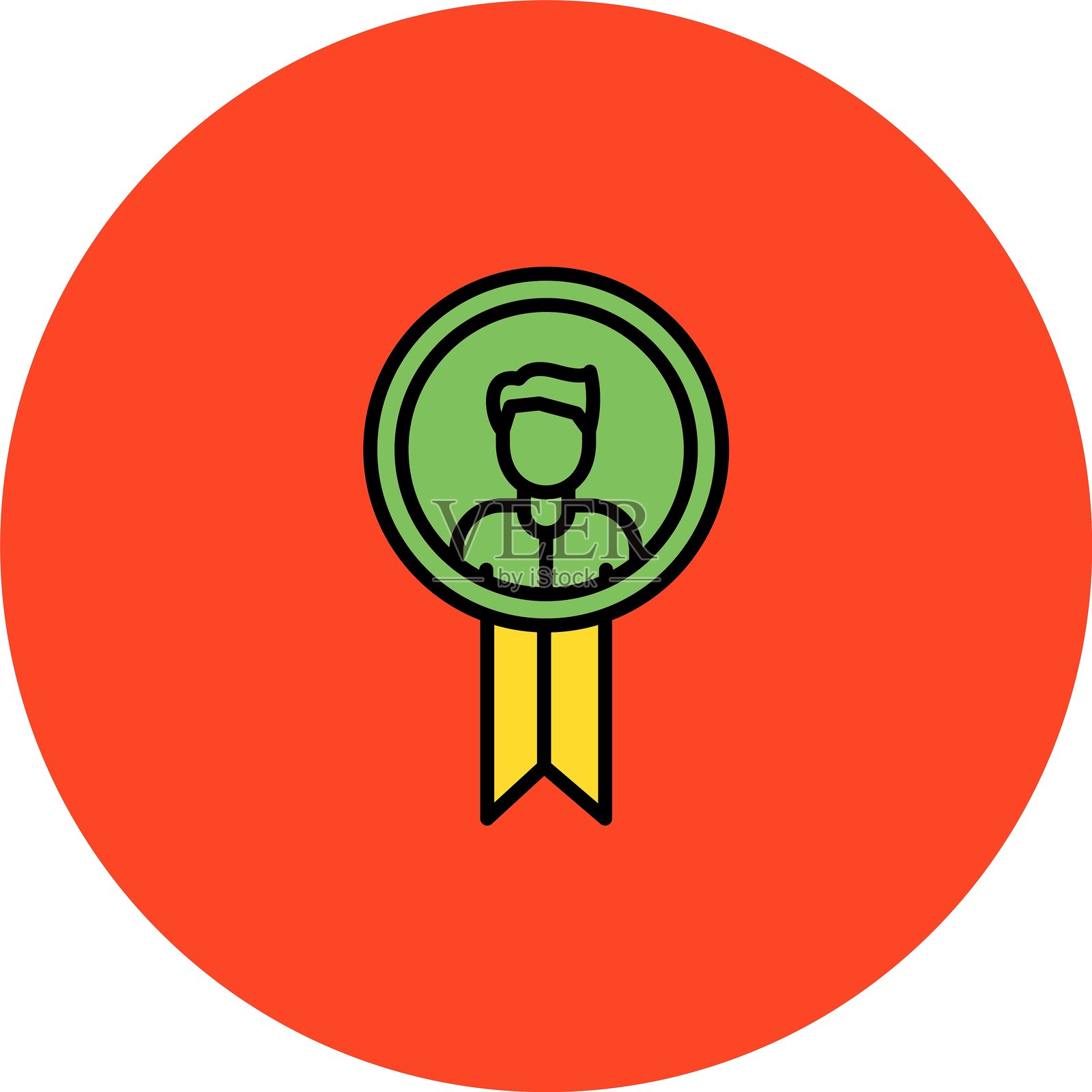 选定的图标插画图片素材