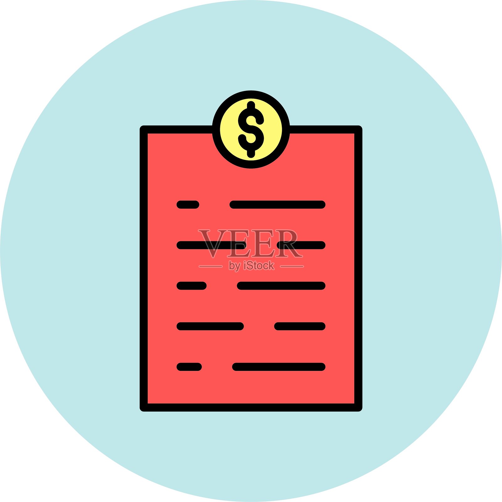 发票图标插画图片素材