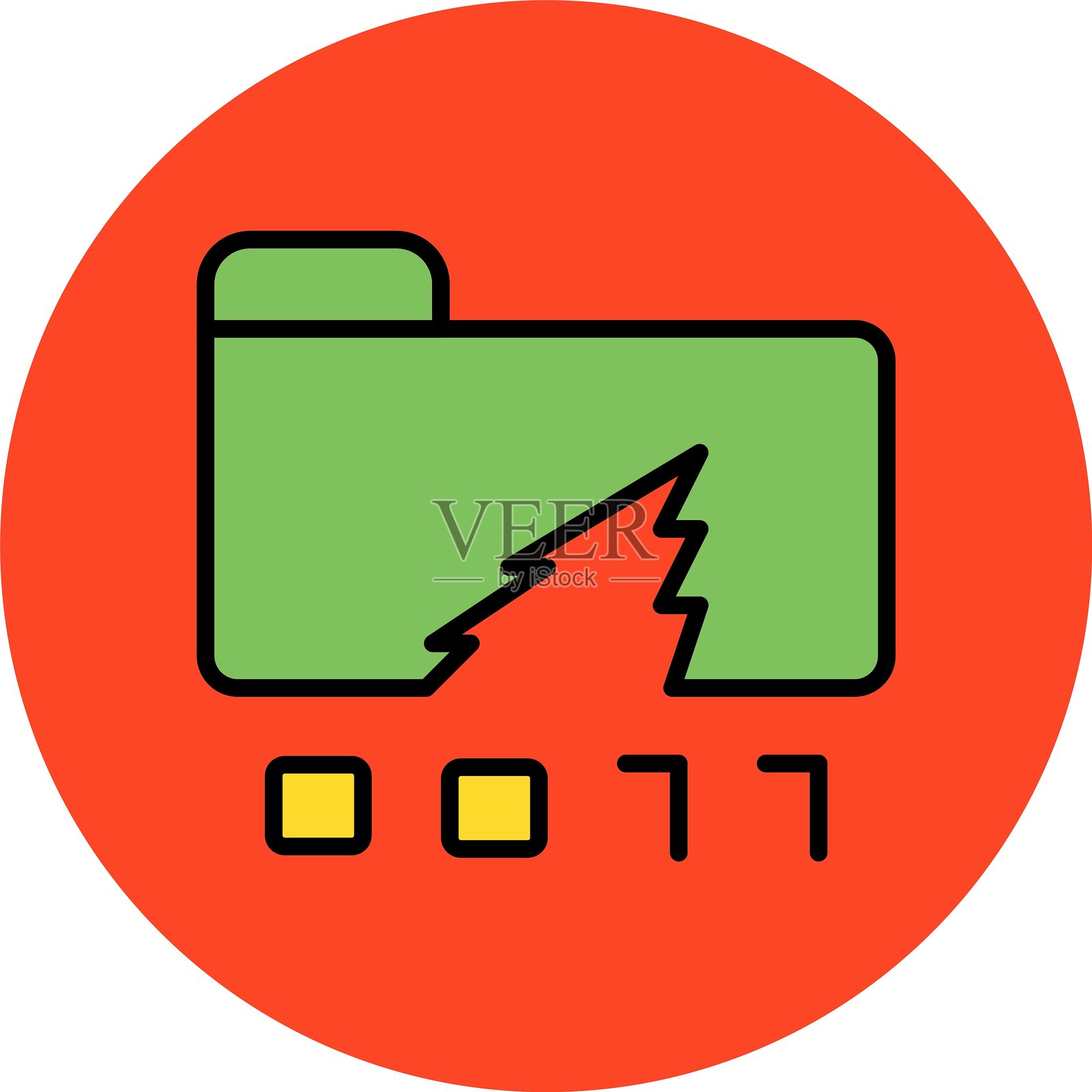 数据丢失图标插画图片素材