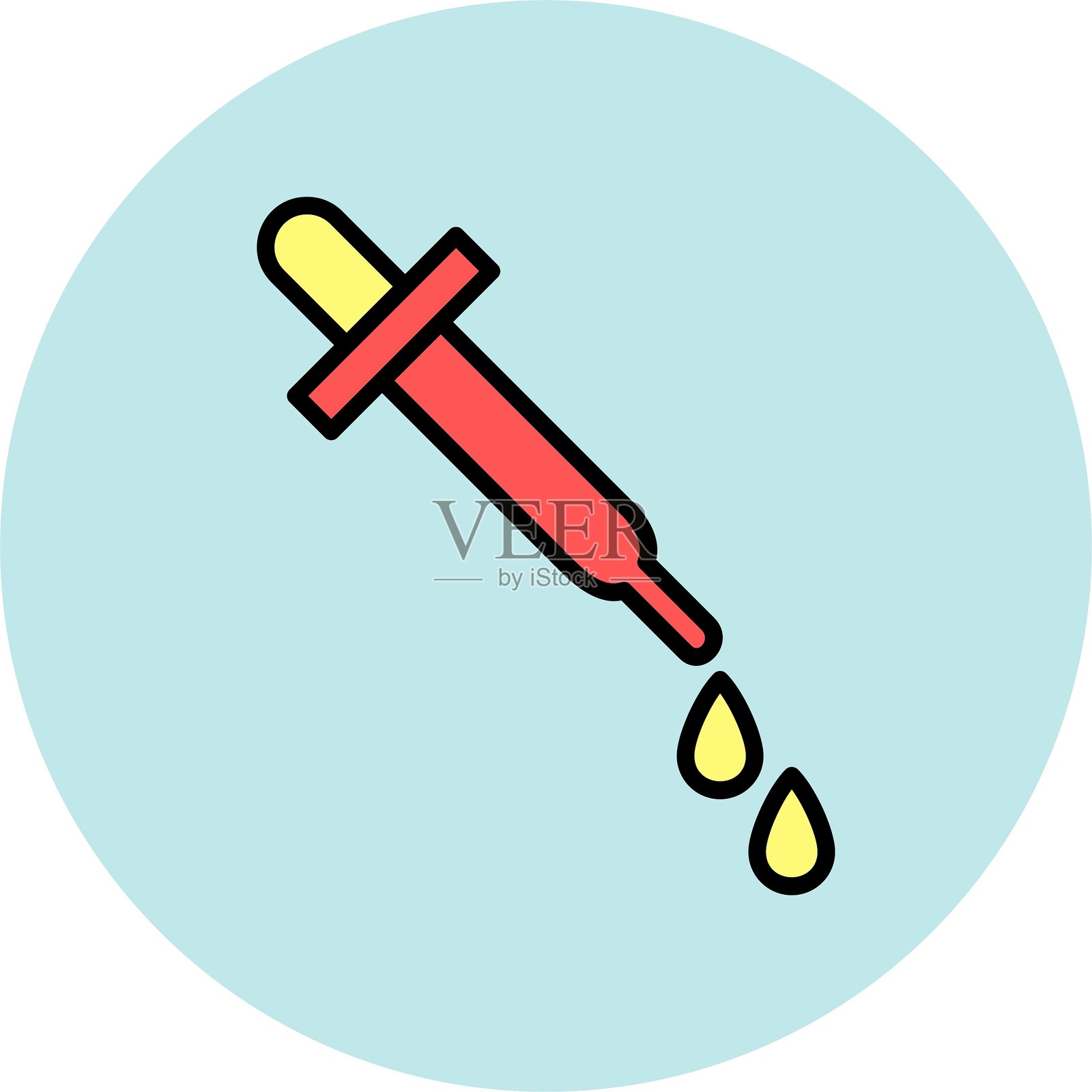 滴管图标插画图片素材