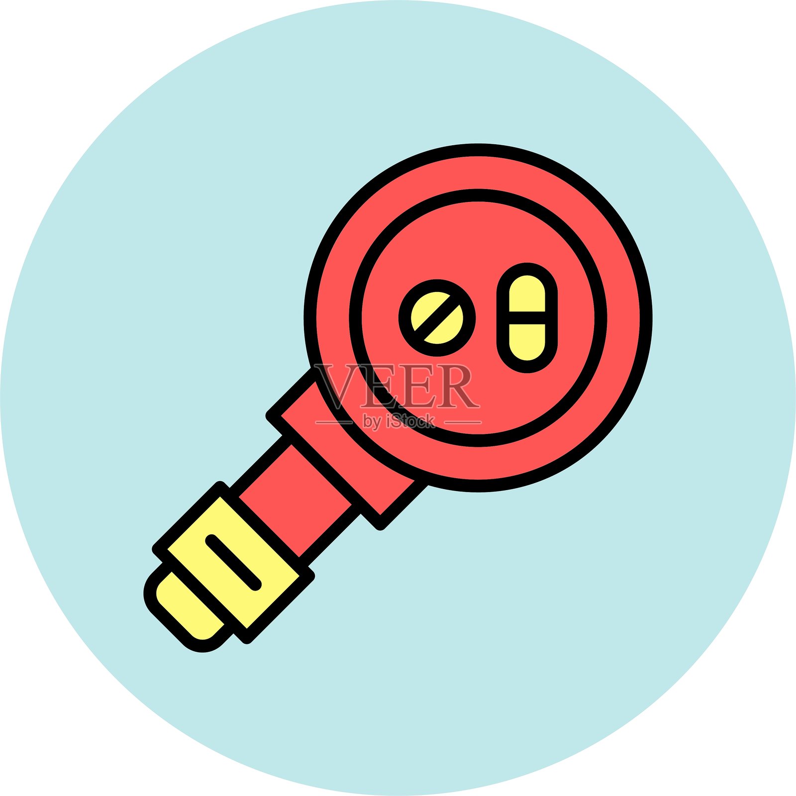 研究图标插画图片素材