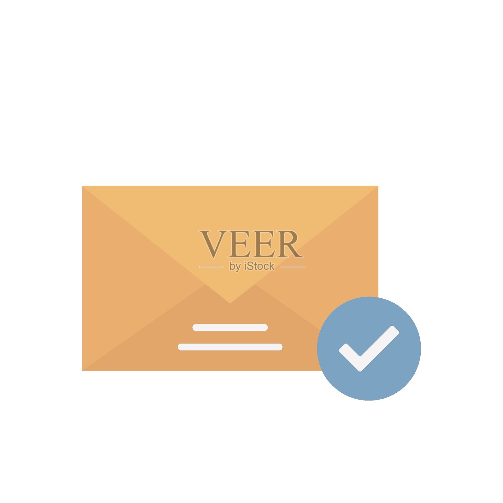 可轻松修改或编辑的邮箱矢量图标插画图片素材