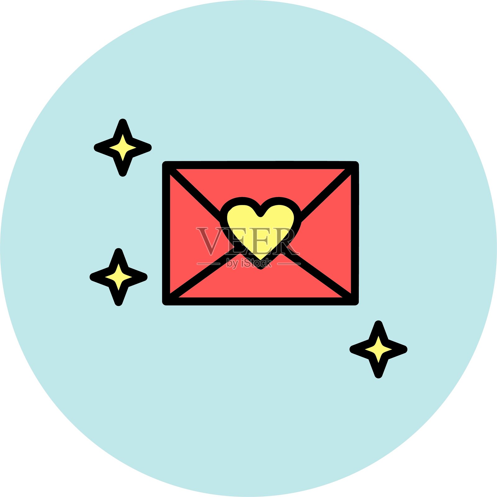 信封图标插画图片素材