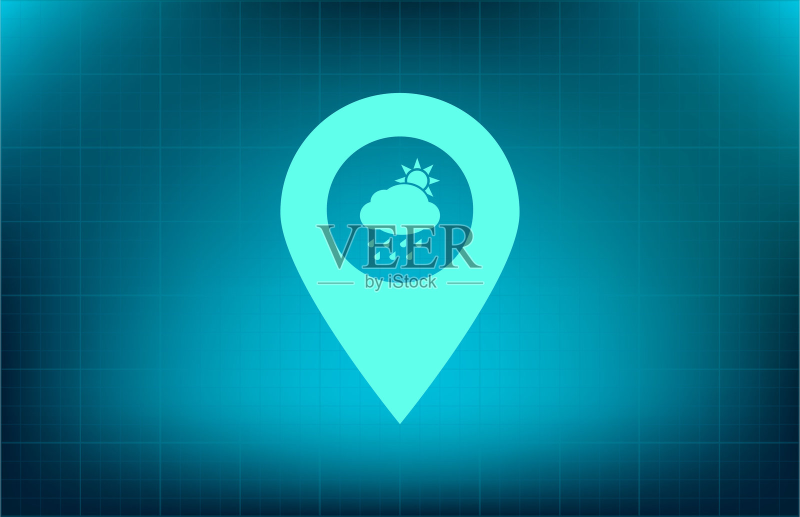 地图标记、指针、导航符号。插画图片素材