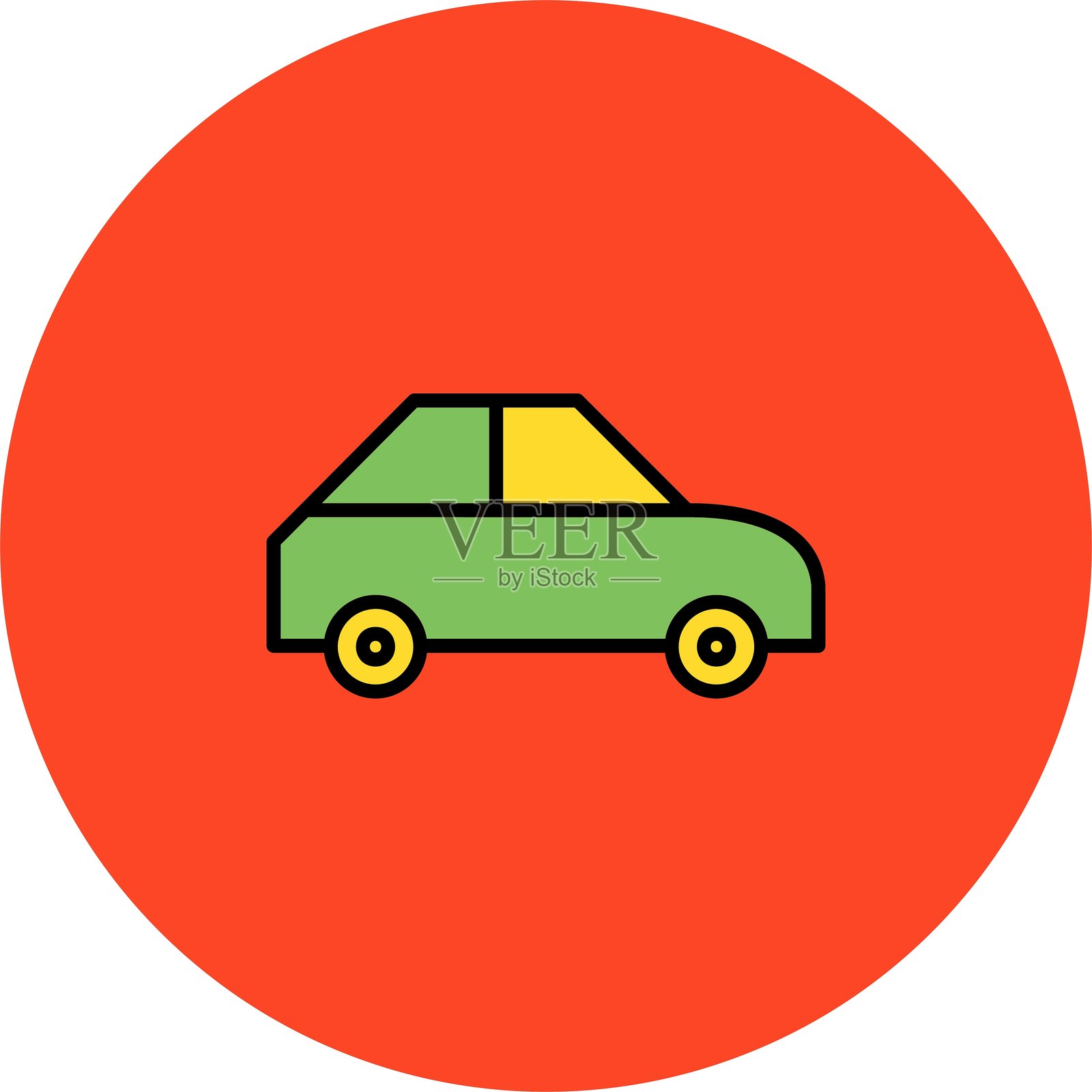 汽车图标插画图片素材