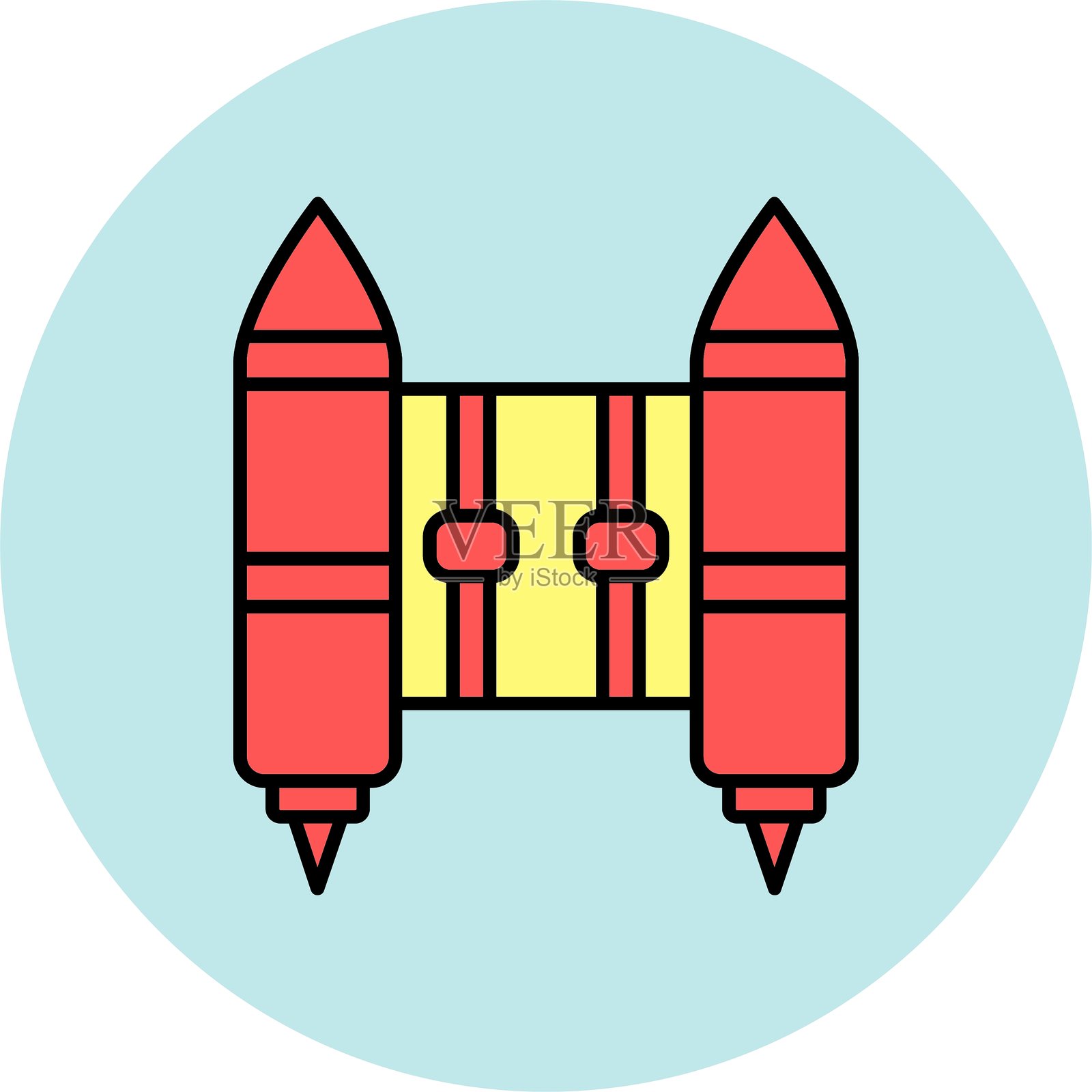 喷气背包图标插画图片素材