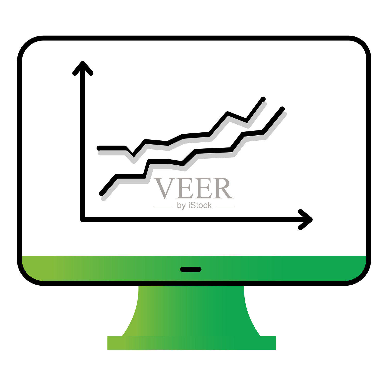 网站分析、跟踪和能优化的SEO监控矢量图标插画图片素材