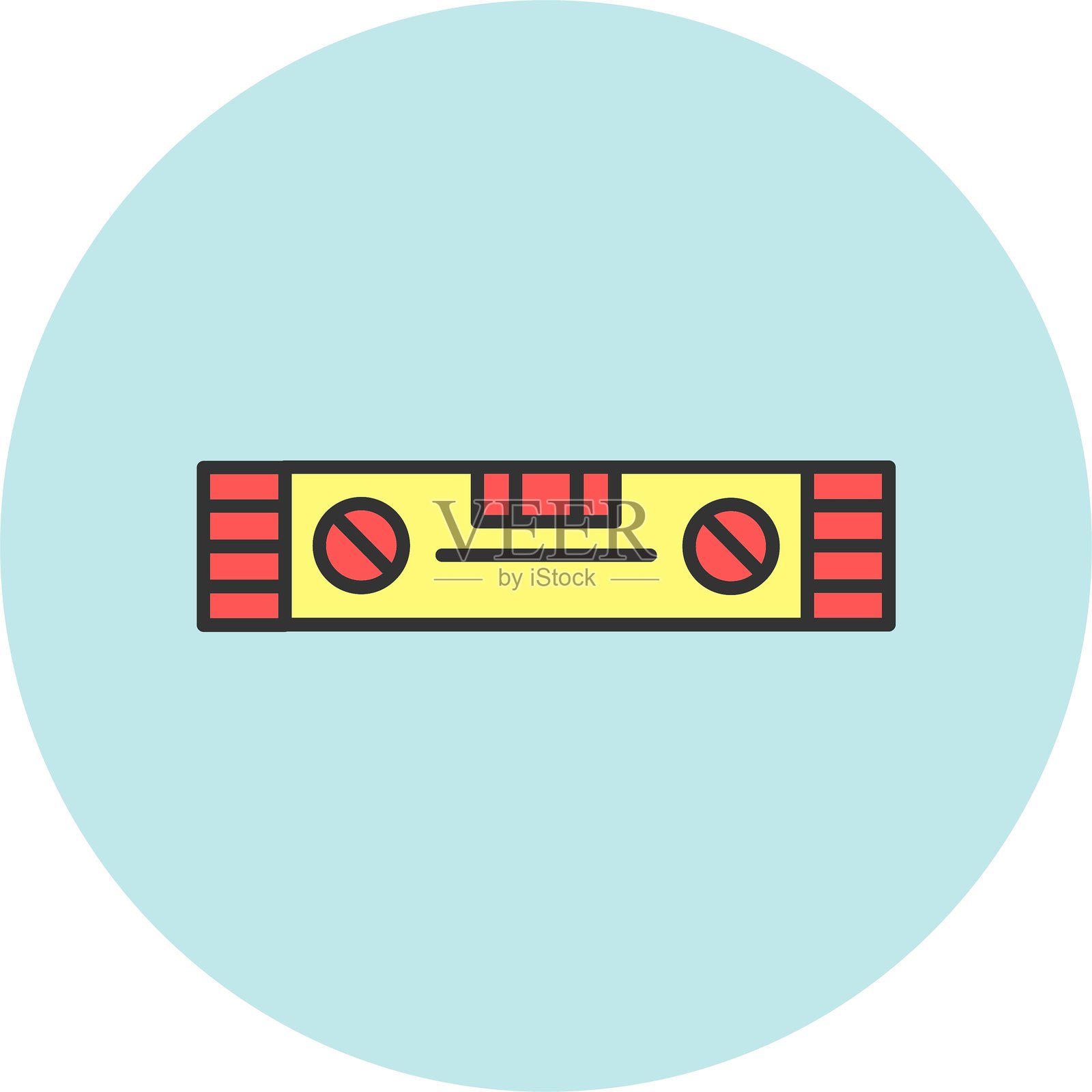 水平仪图标插画图片素材