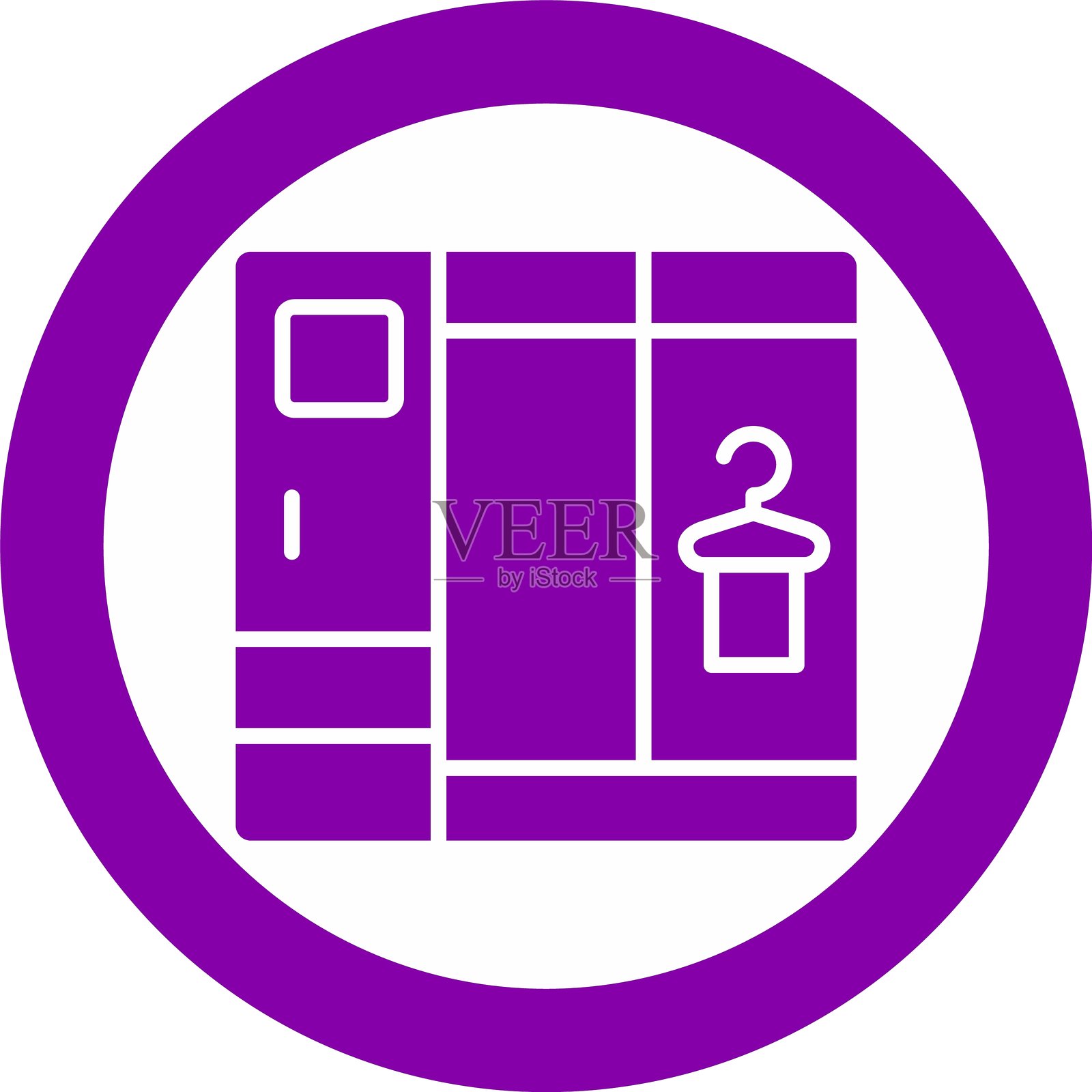 更衣室图标插画图片素材