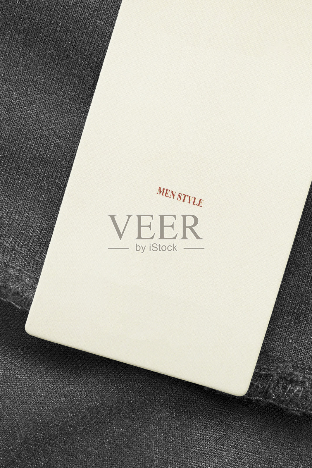 衣物标签特写照片摄影图片