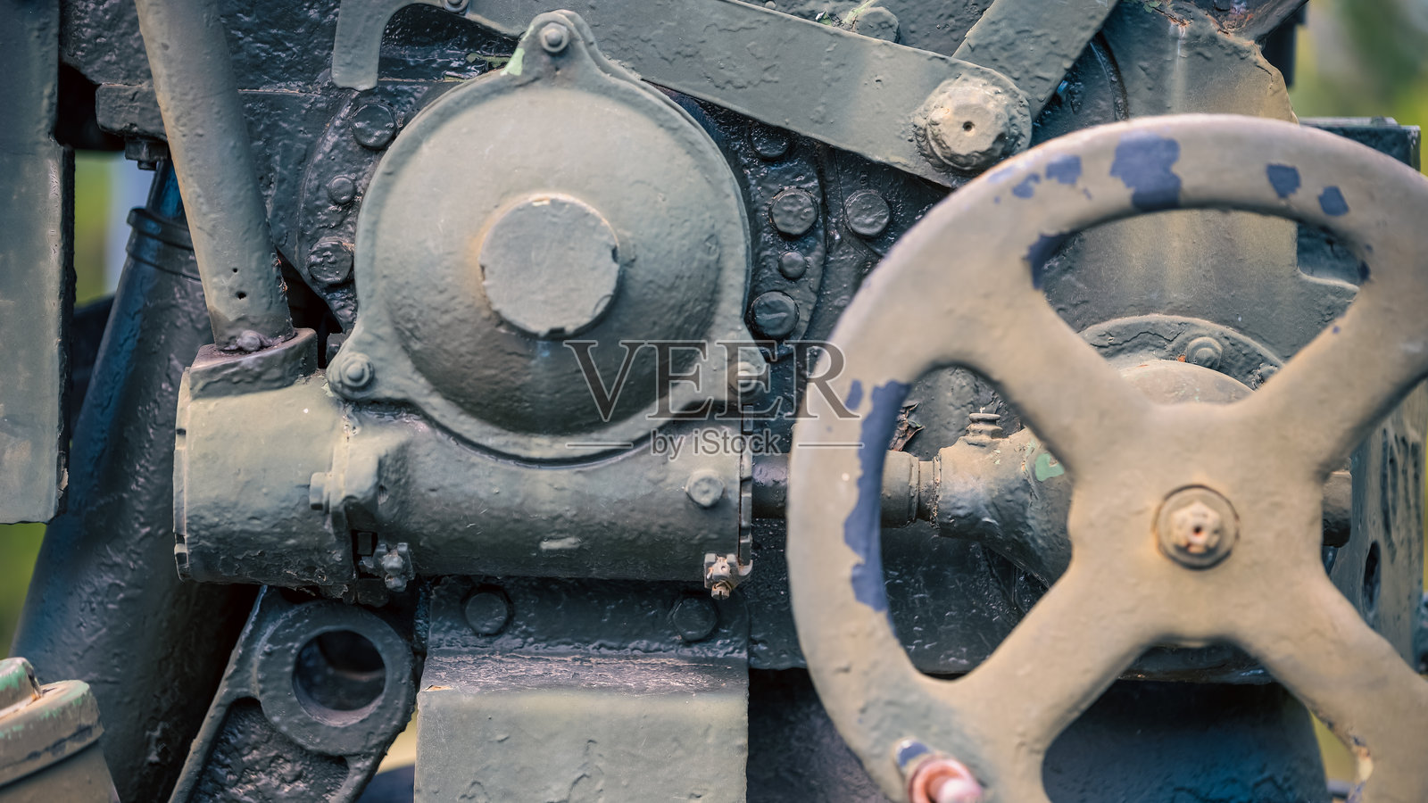 旧武器是一门火炮照片摄影图片