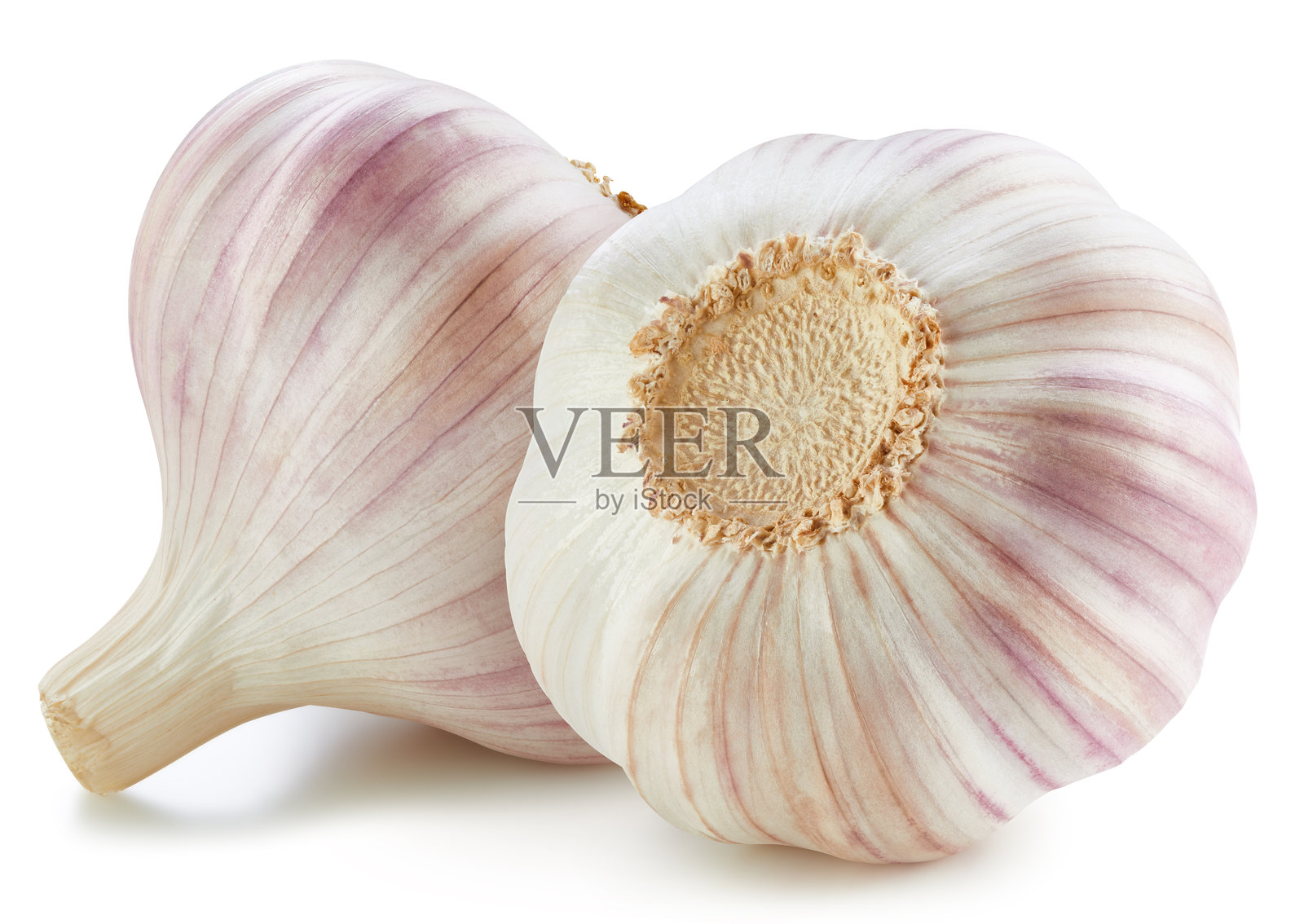 大蒜孤立在白色背景上照片摄影图片
