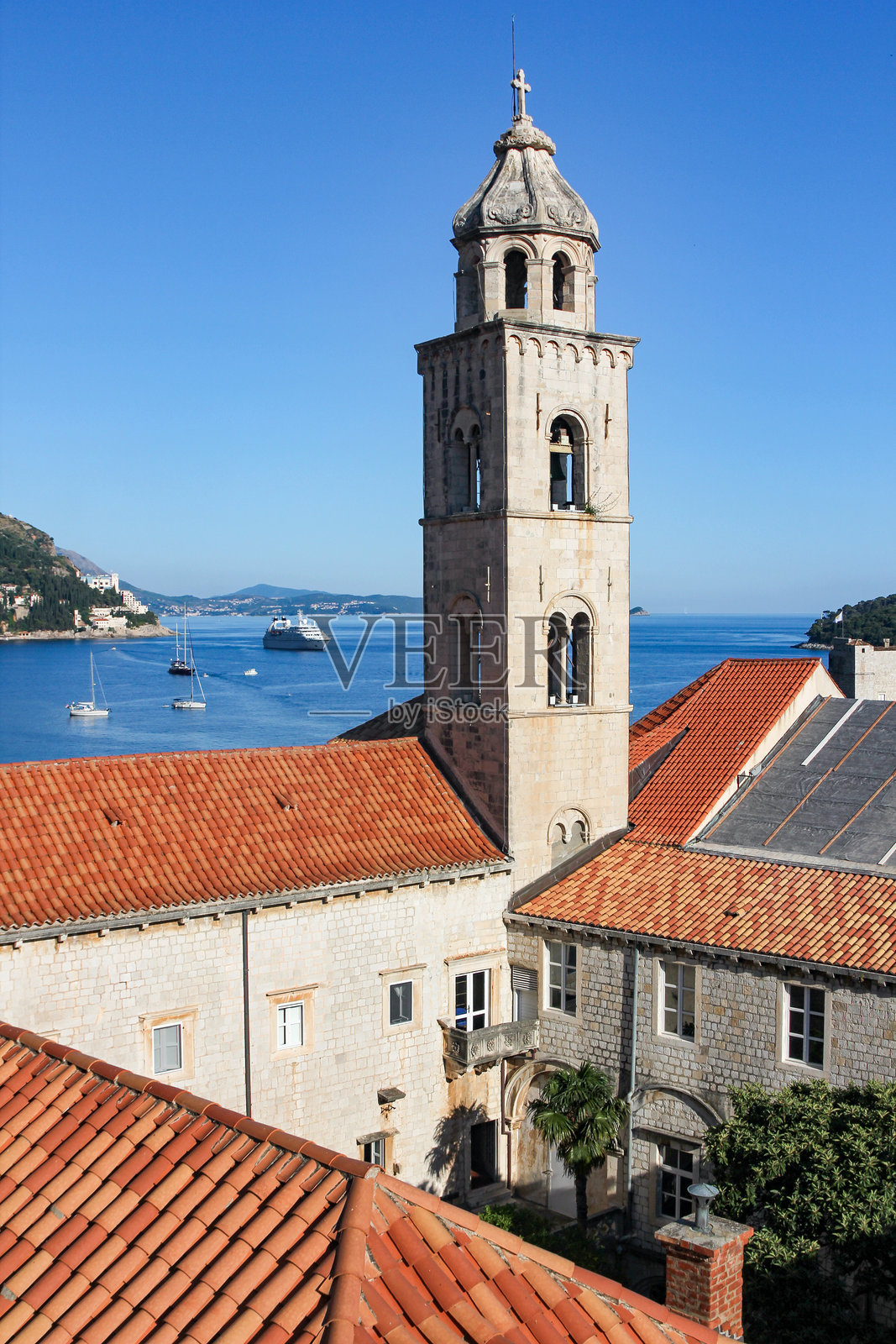 克罗地亚达尔马提亚的杜布罗夫尼克-内雷特瓦县的多米尼加修道院照片摄影图片