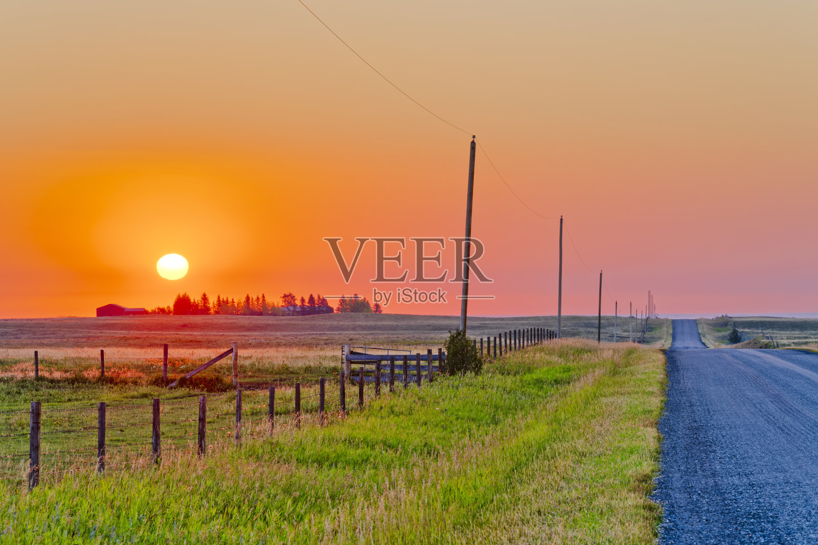 加拿大阿尔伯塔省的乡村风光照片摄影图片