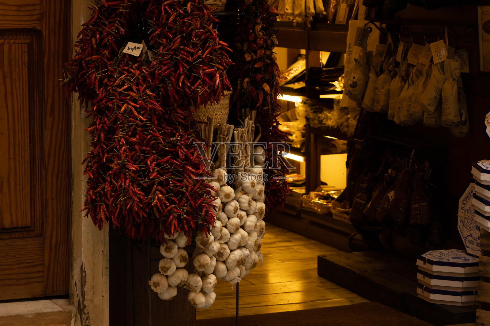 马洛卡中心典型的商店照片摄影图片