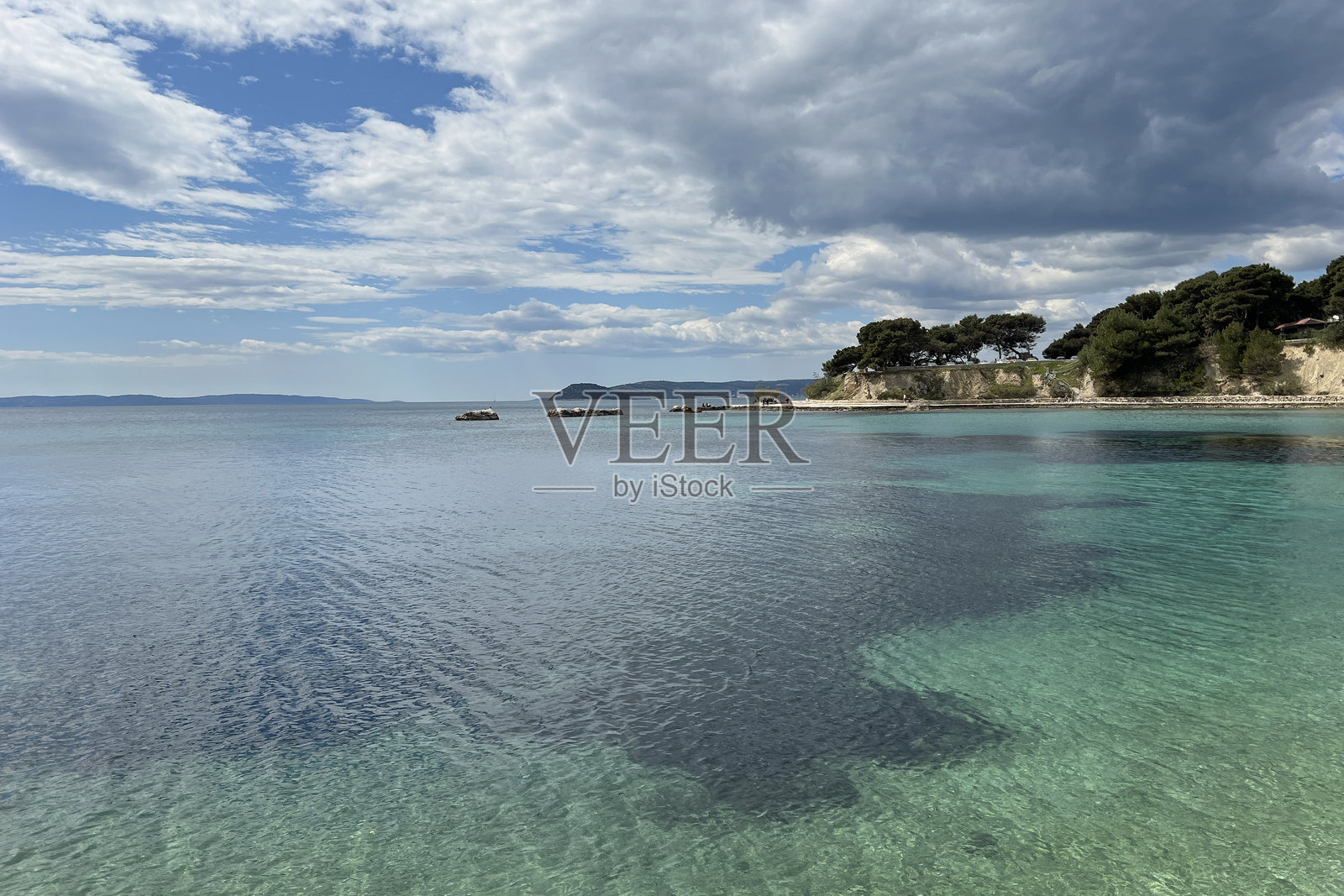 克罗地亚斯普利特的如画海景照片摄影图片