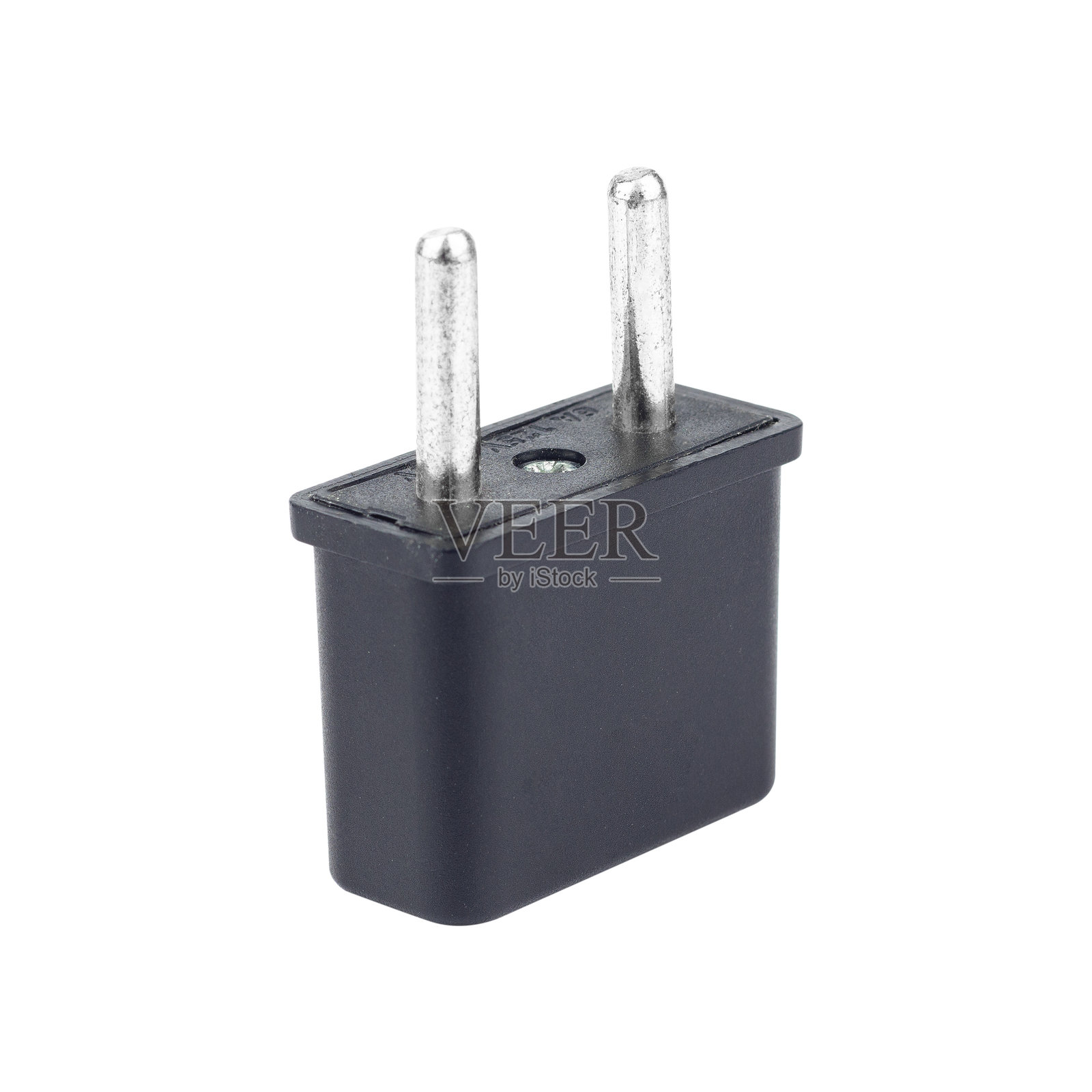 美国插座适配器，插头适配器与背景隔离照片摄影图片