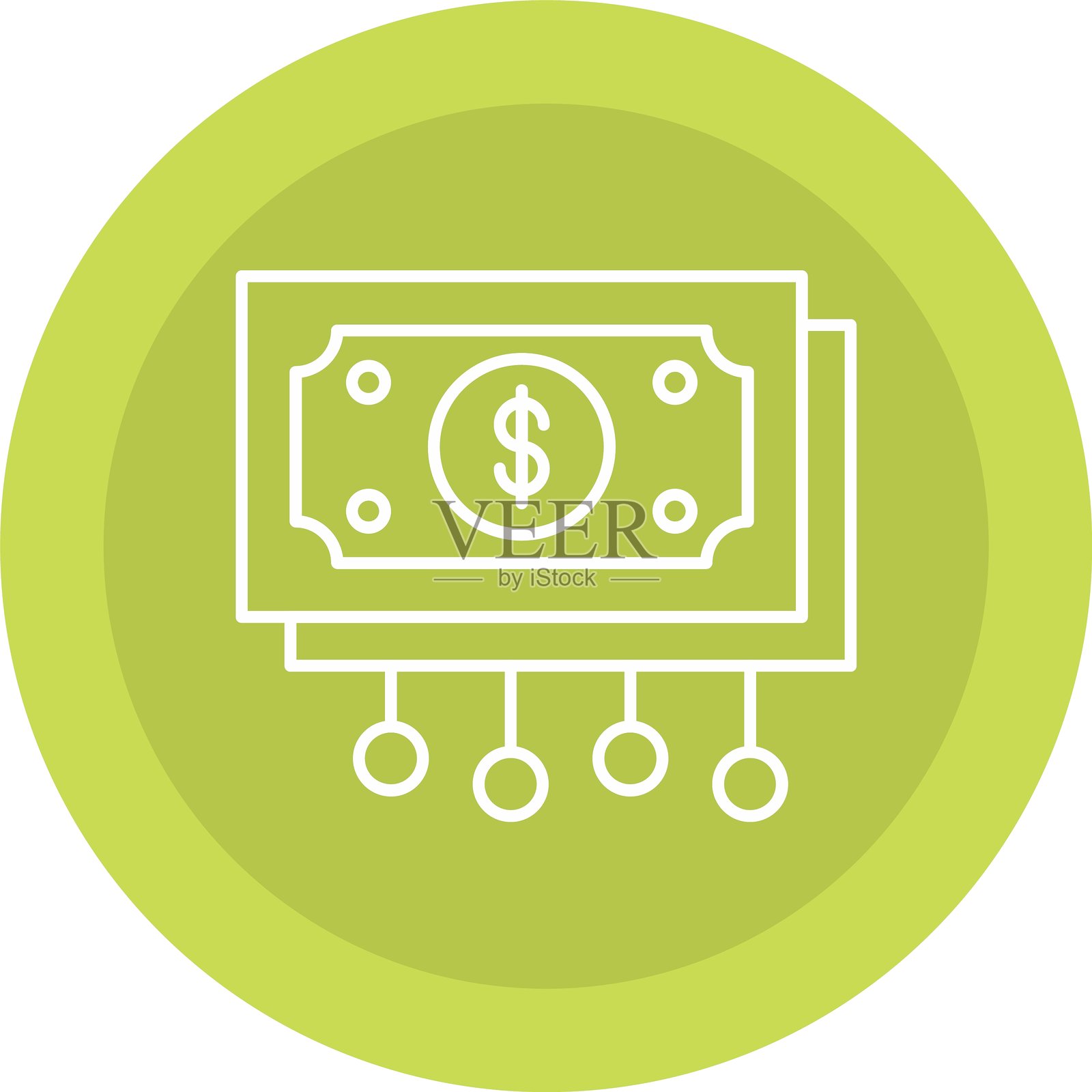 资金流动图标插画图片素材