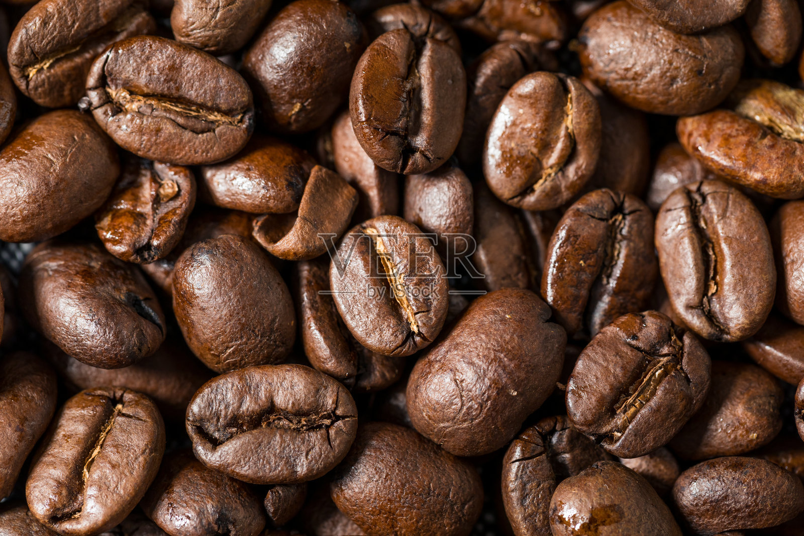 有机棕色浓缩咖啡豆照片摄影图片