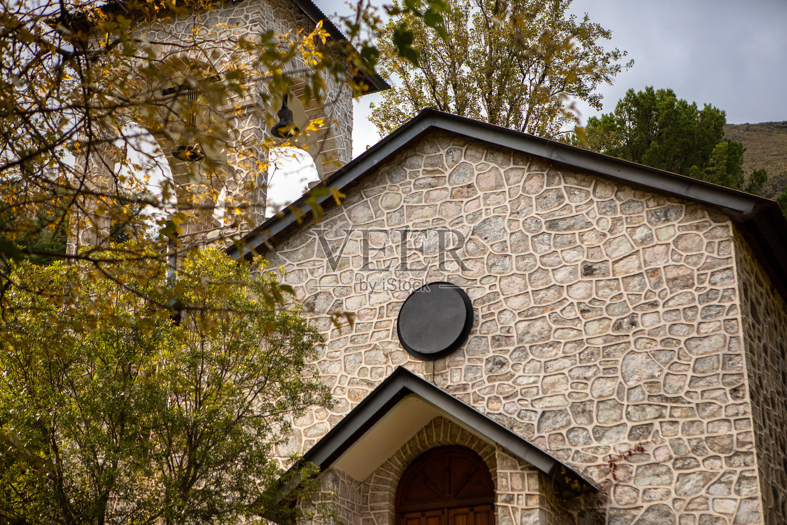 阿根廷科尔多瓦山区的1950年代小教堂照片摄影图片