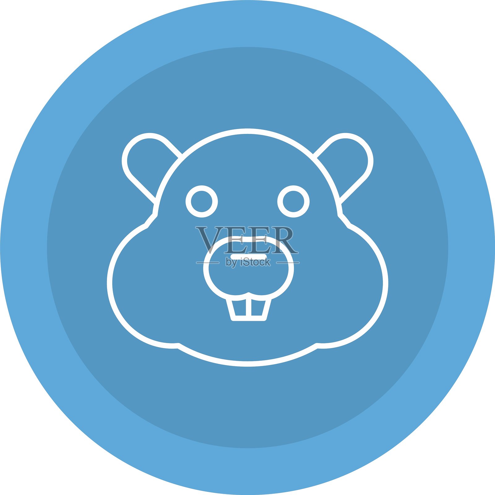 海狸图标插画图片素材