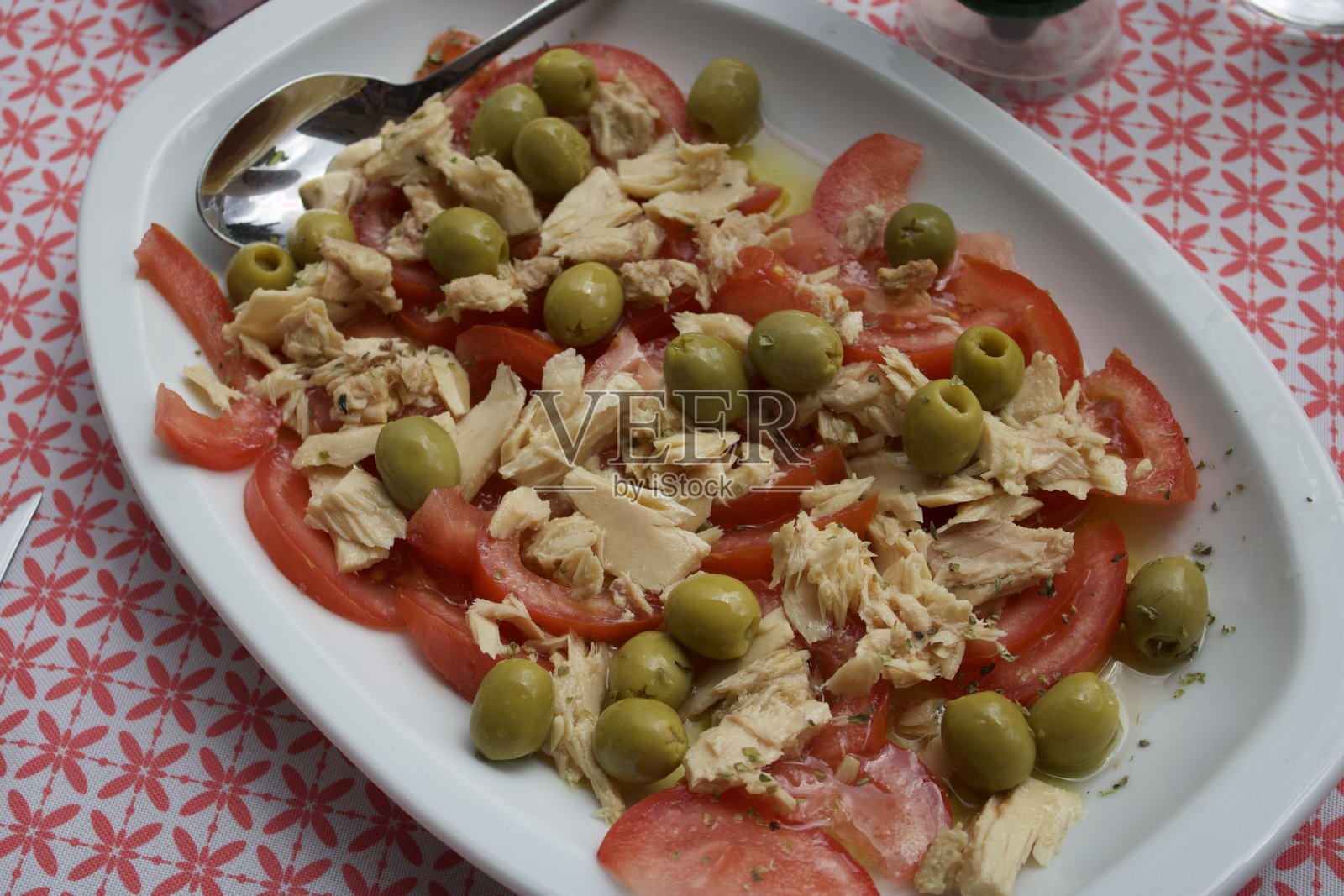 番茄沙拉照片摄影图片