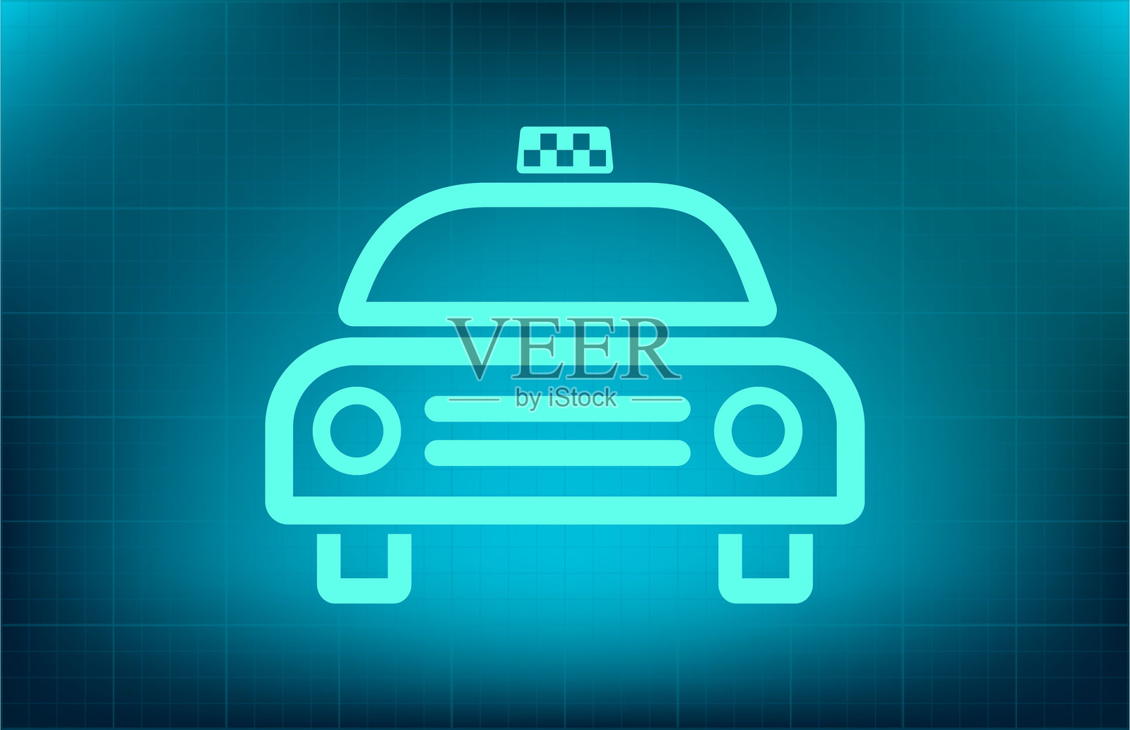 出租车标志插画图片素材