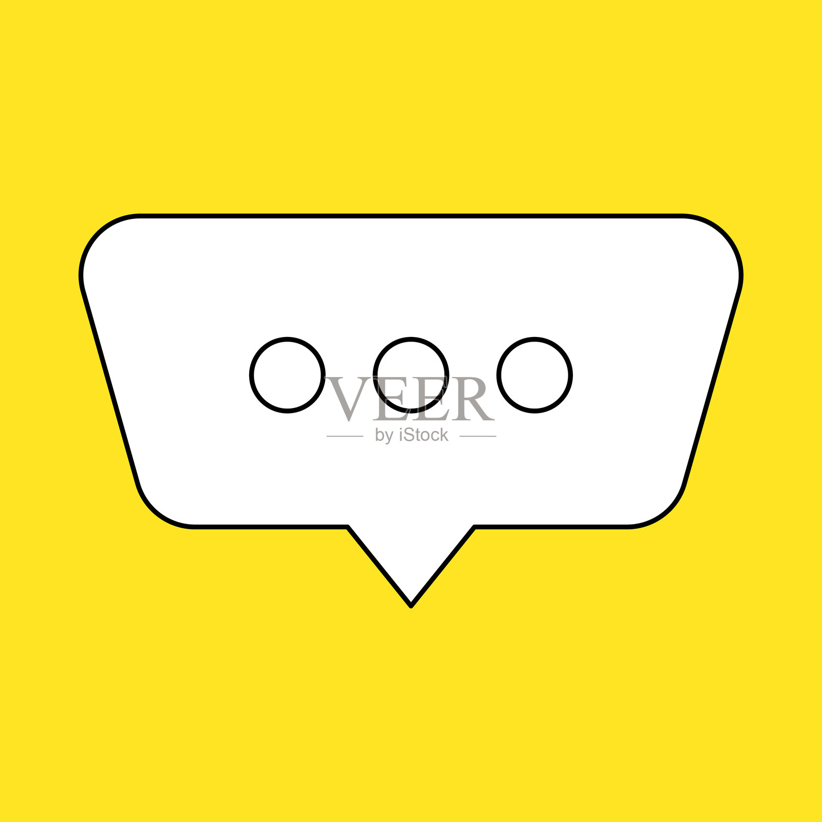 一组平面设计的空白白色对话气泡，聊天框，消息框图标。气球涂鸦风格的思考符号。背景上独立的对话气泡。沟通、讨论和文本框架。插画图片素材