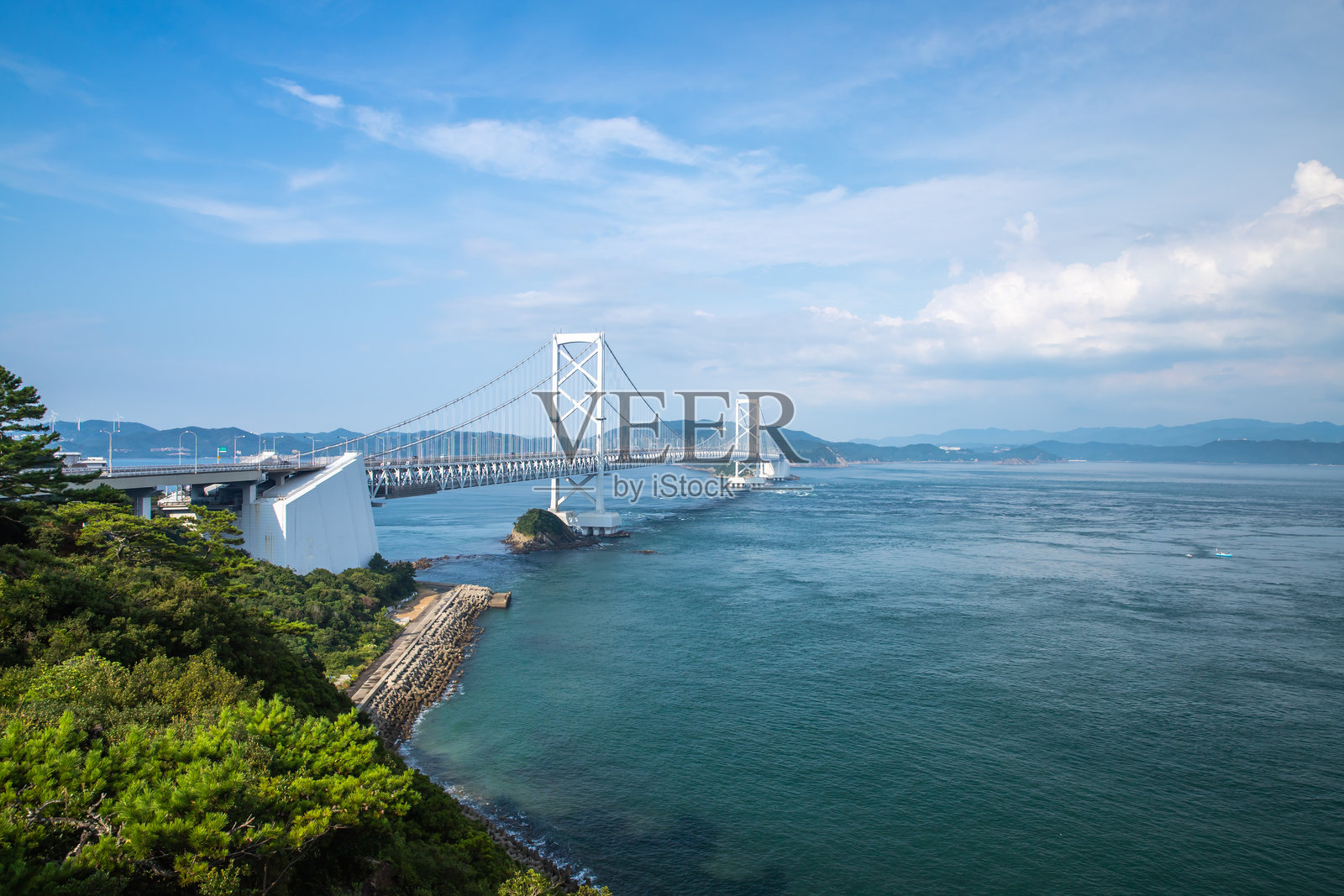 小鳴門桥和鳴門海峡，德岛县照片摄影图片