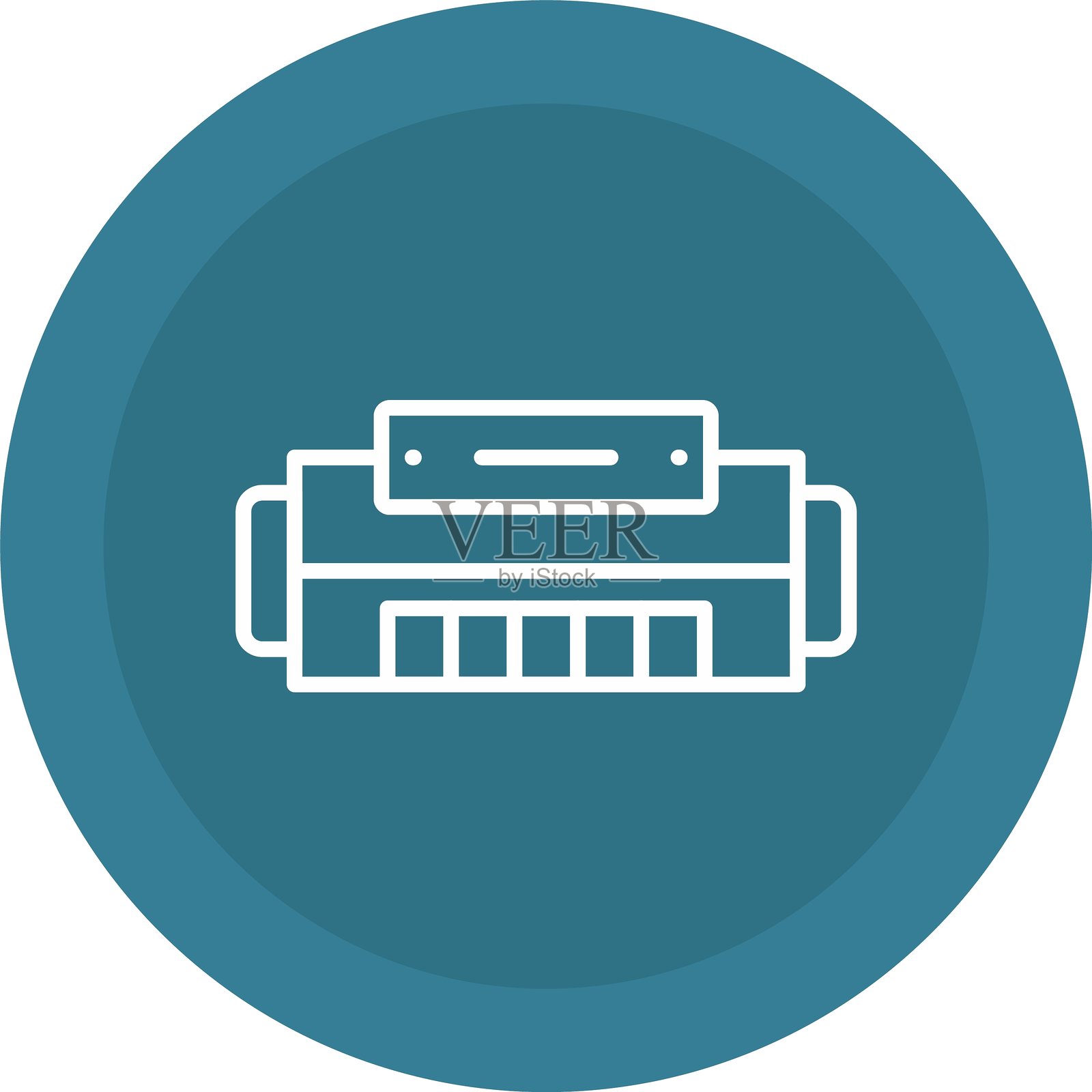 口琴图标插画图片素材