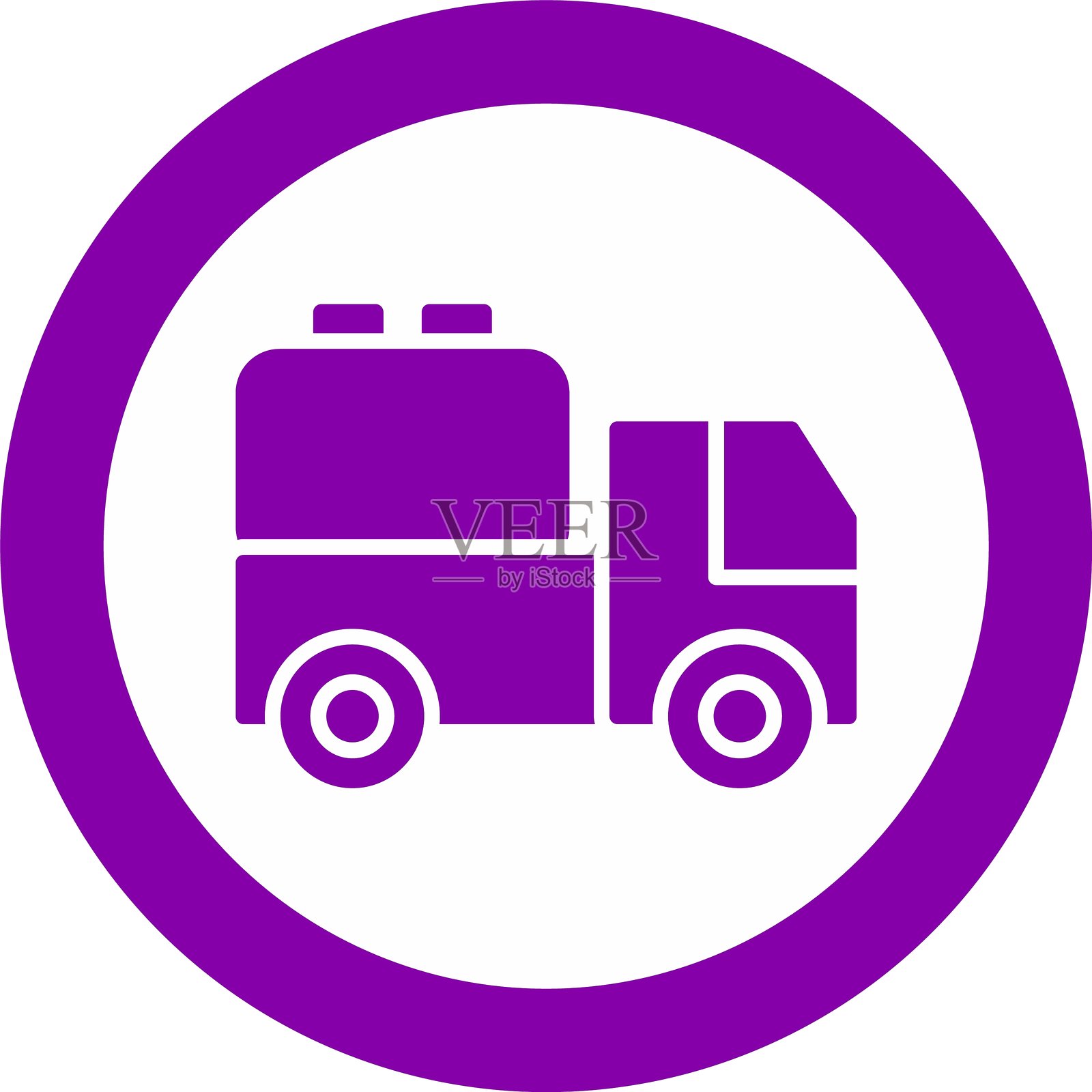 油罐车图标插画图片素材