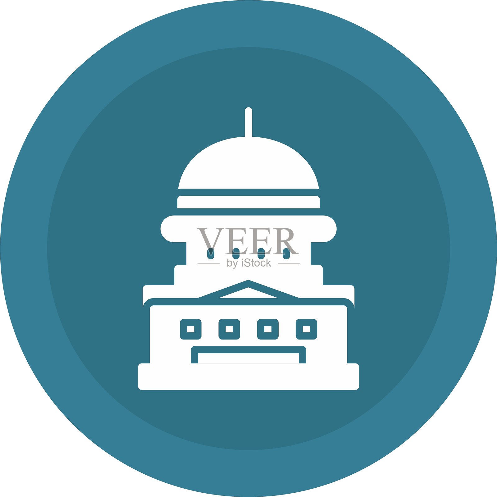 国会大厦图标插画图片素材