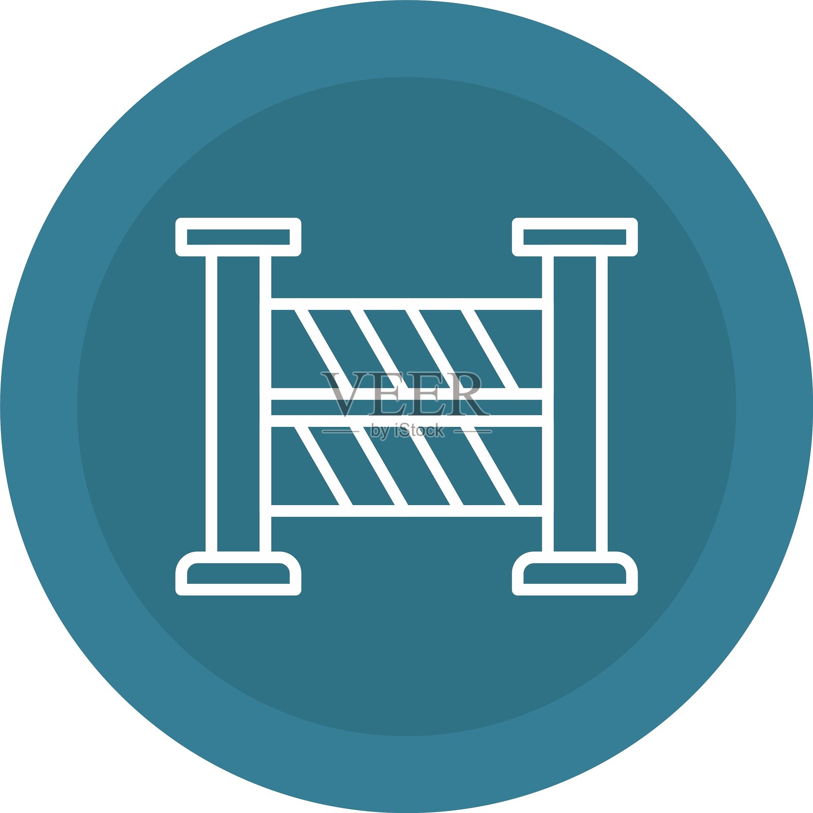 路障图标插画图片素材