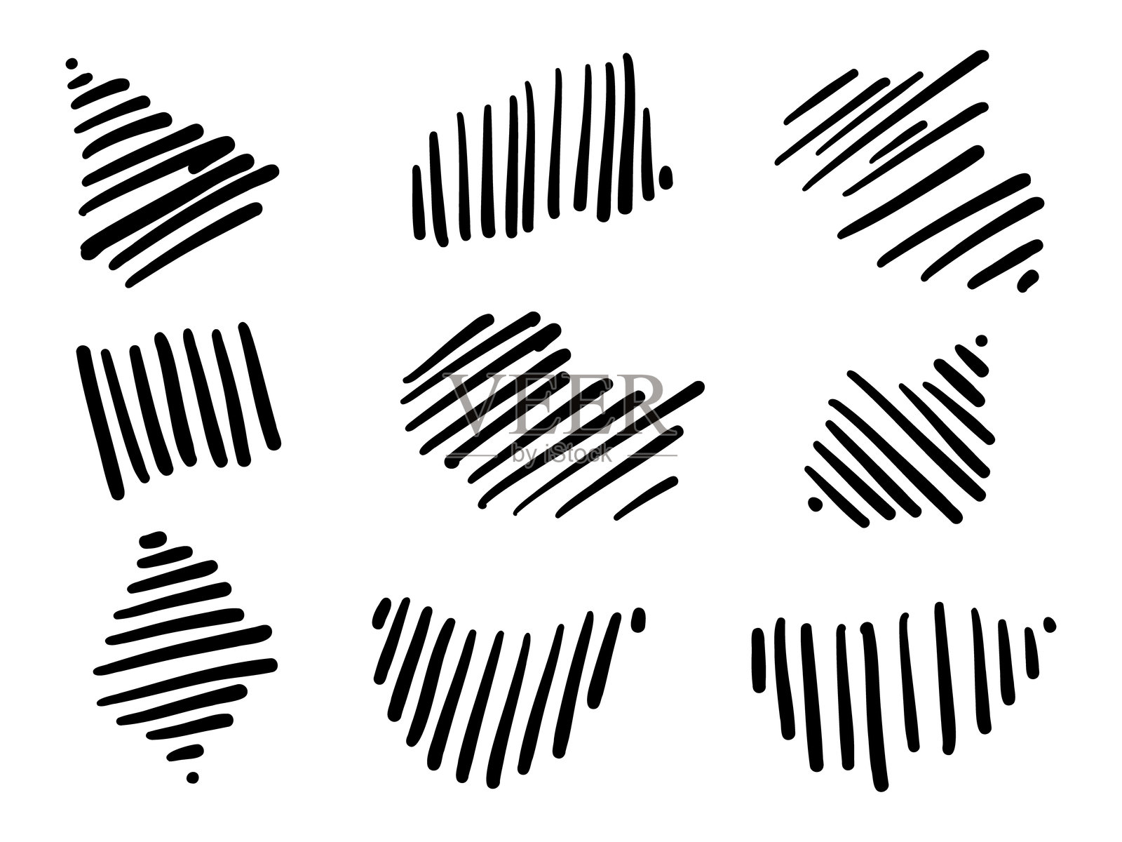 手绘装饰性阴影图案包插画图片素材