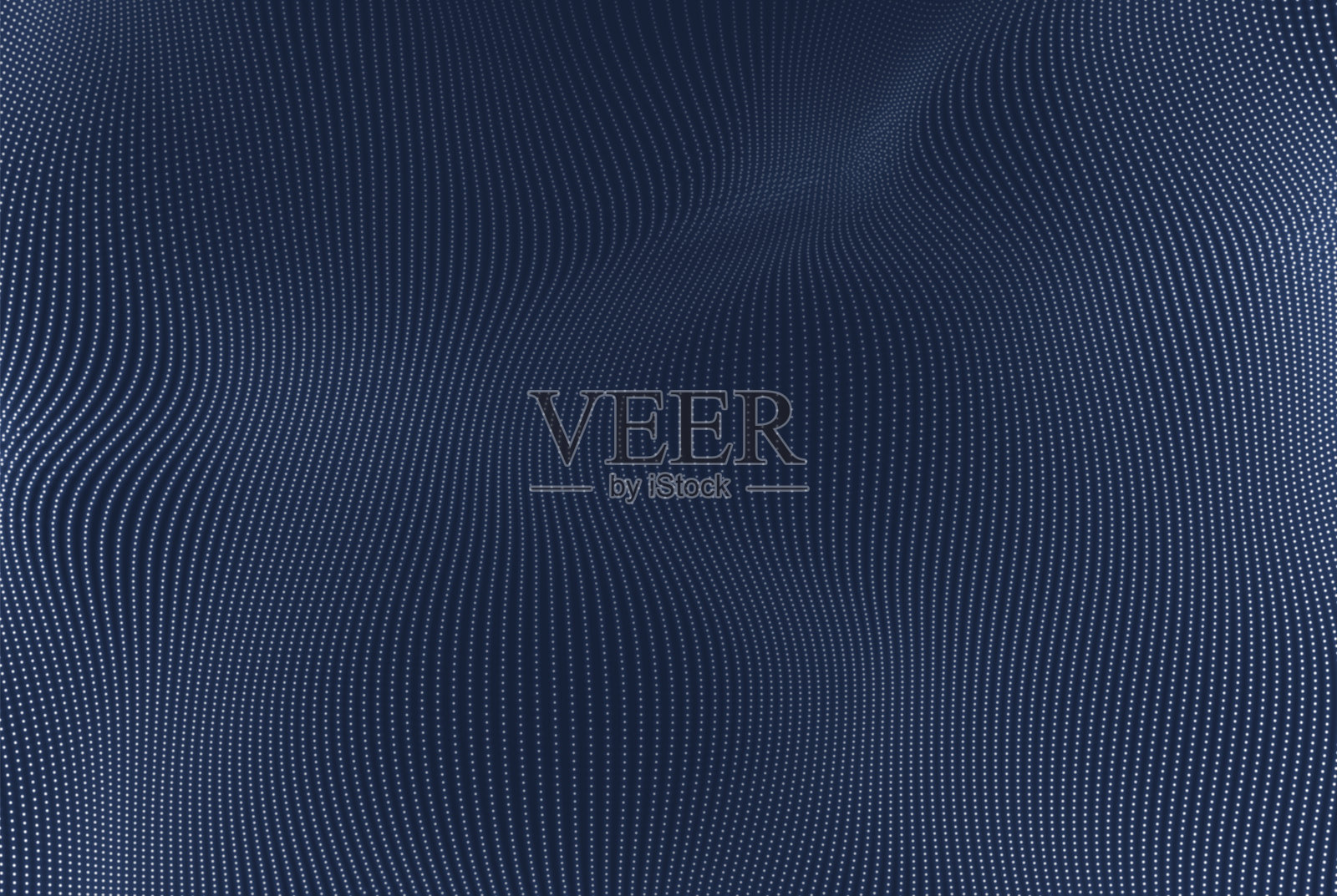 抽象科学或技术背景。图形设计。带有粒子的网络插图。3D网格表面。插画图片素材