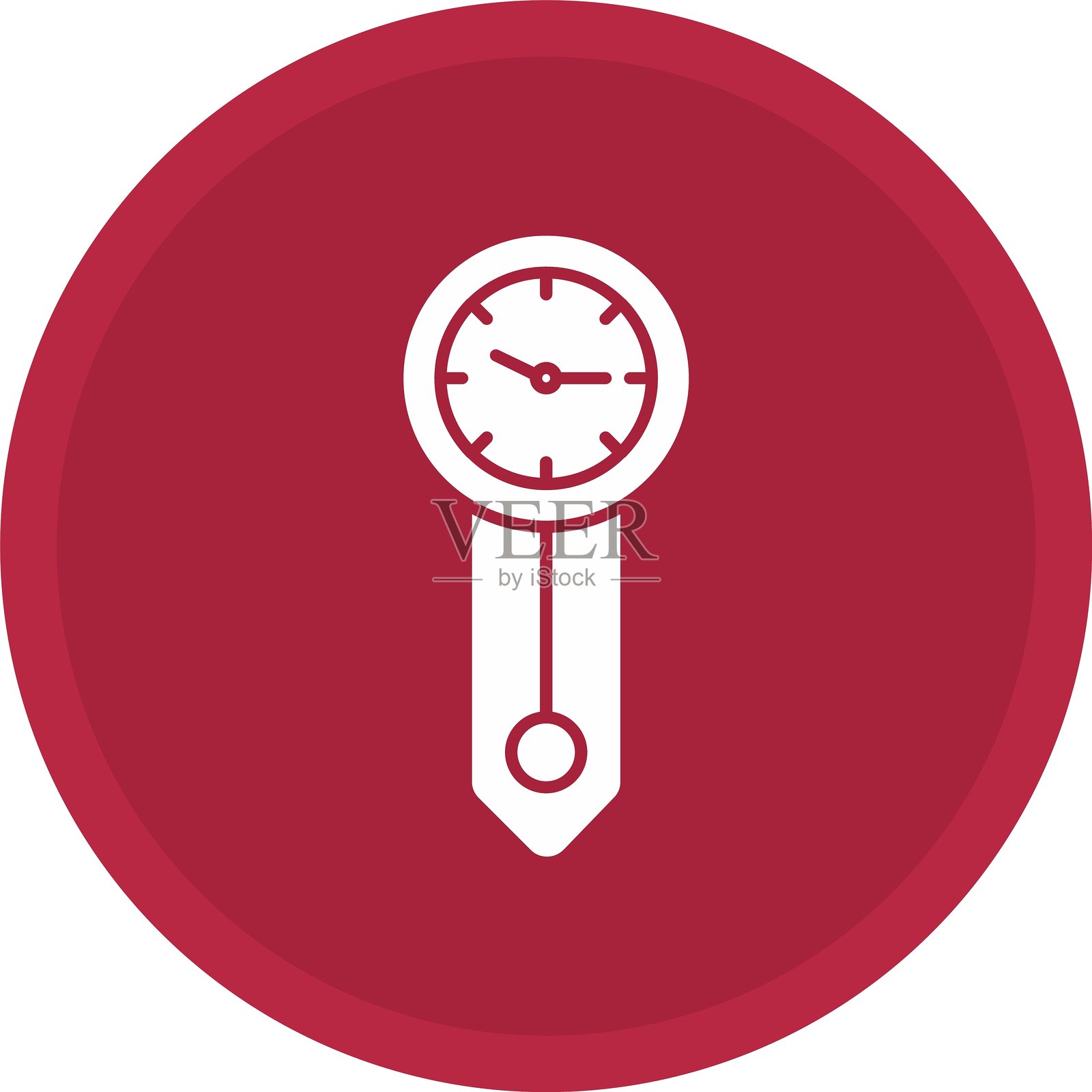 墙钟图标插画图片素材