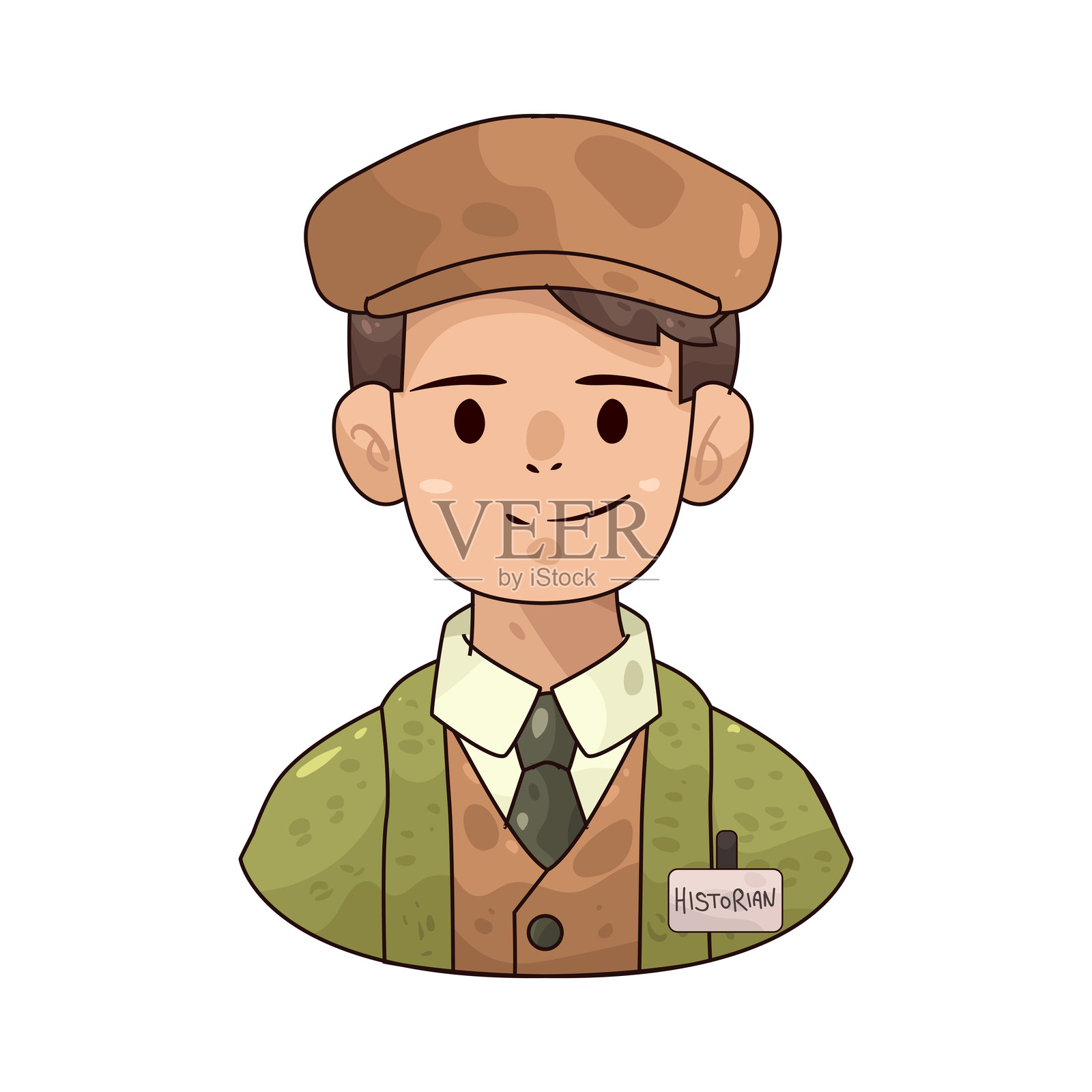 历史学家插画图片素材