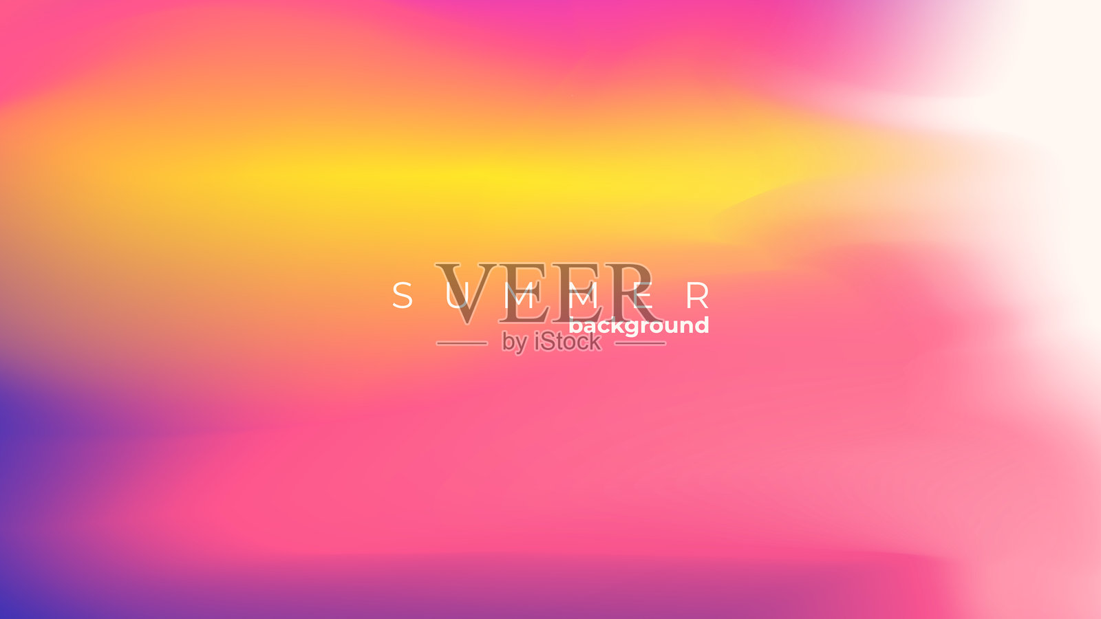 夏季模糊背景。夏季主题色彩渐变，适用于创意季节性图形设计。矢量插图。插画图片素材