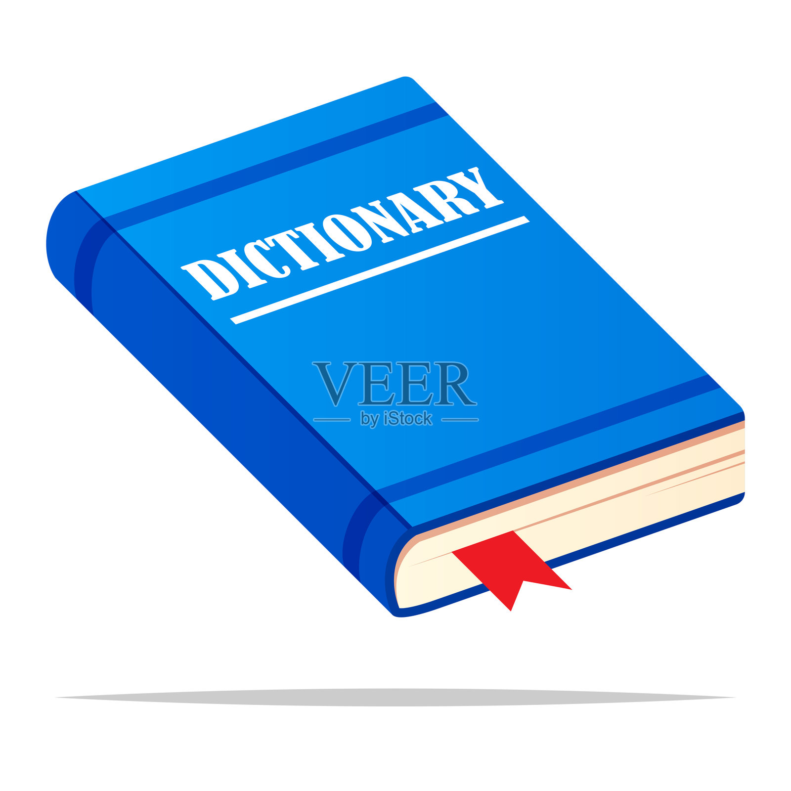 字典书矢量插图，孤立展示插画图片素材