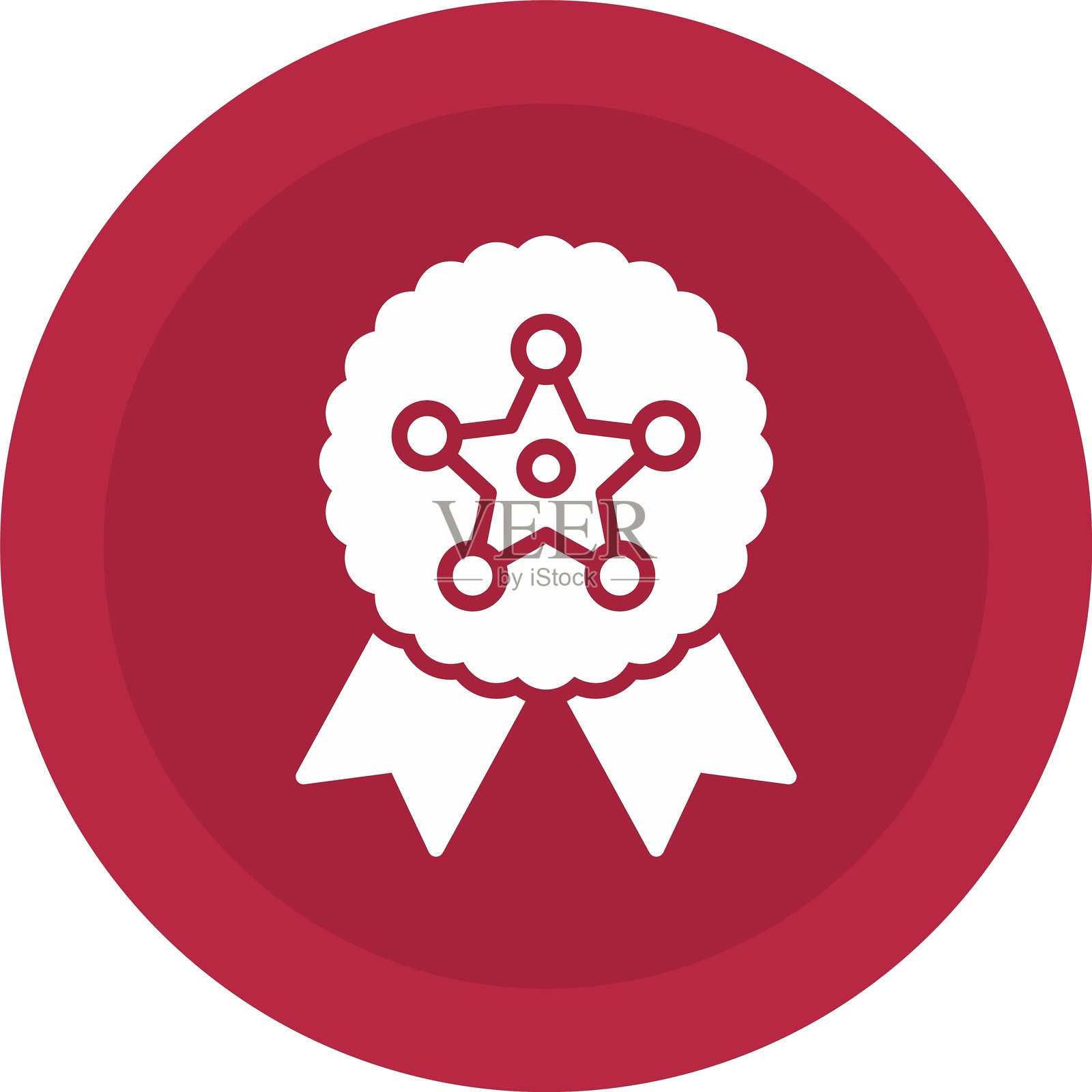 警长徽章图标插画图片素材